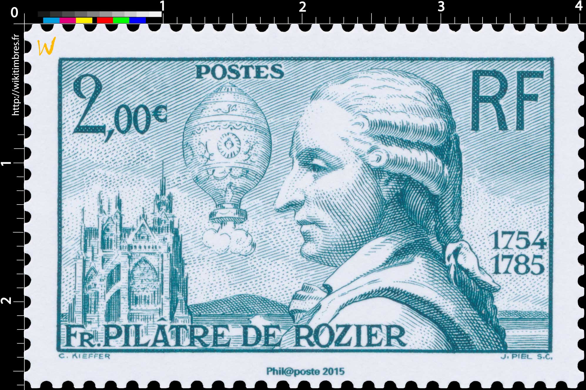 2015 Fr. Pilâtre de Rozier 1754-1785