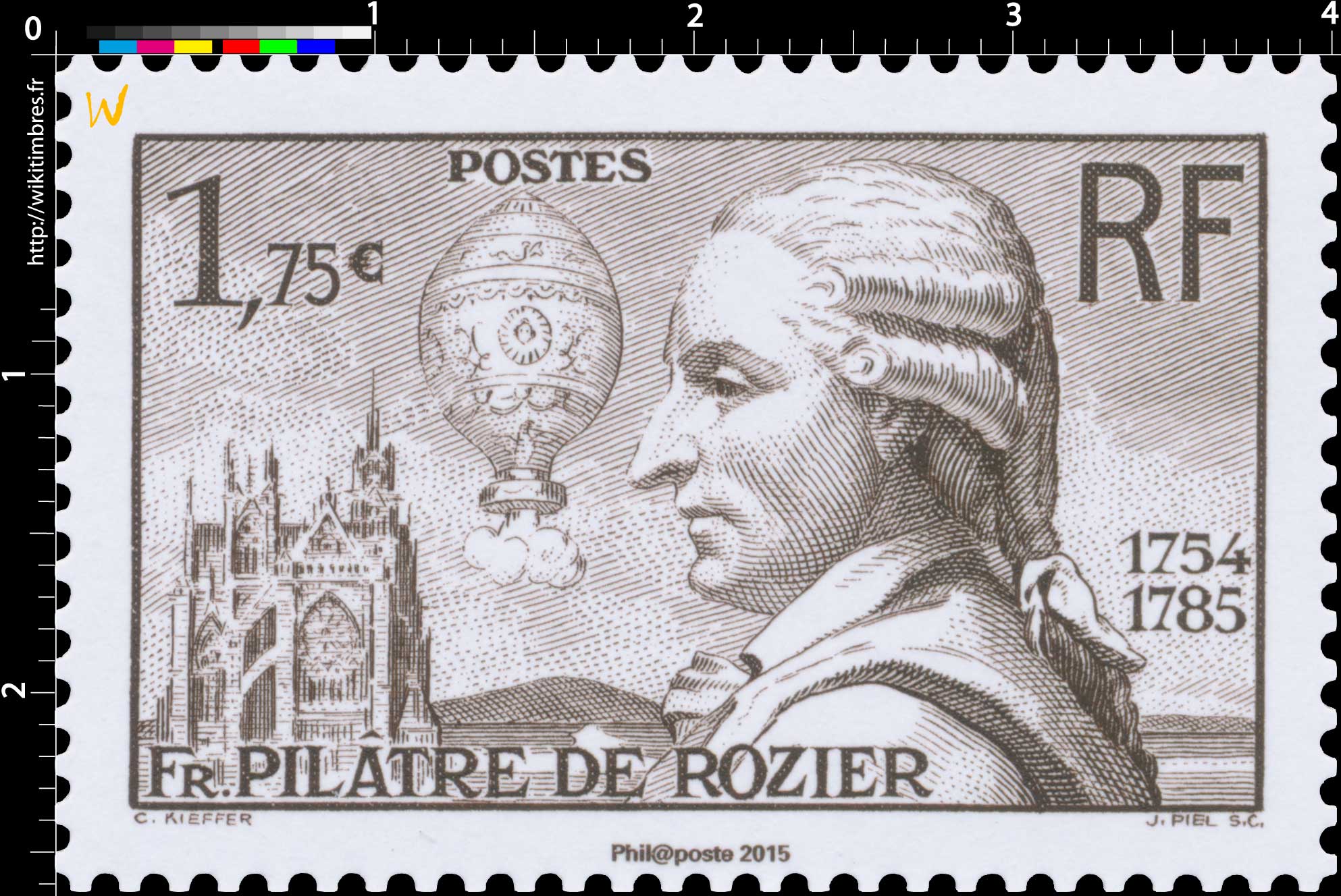 2015 Fr. Pilâtre de Rozier 1754-1785