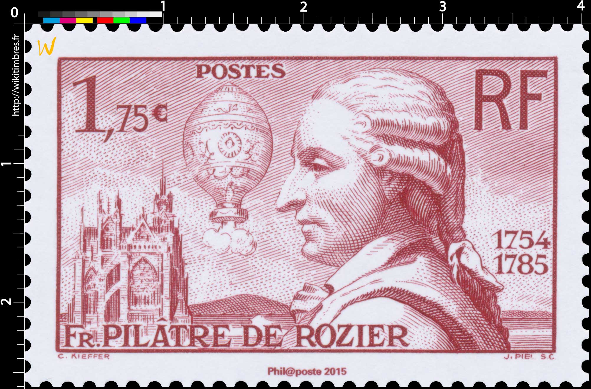2015 Fr. Pilâtre de Rozier 1754-1785