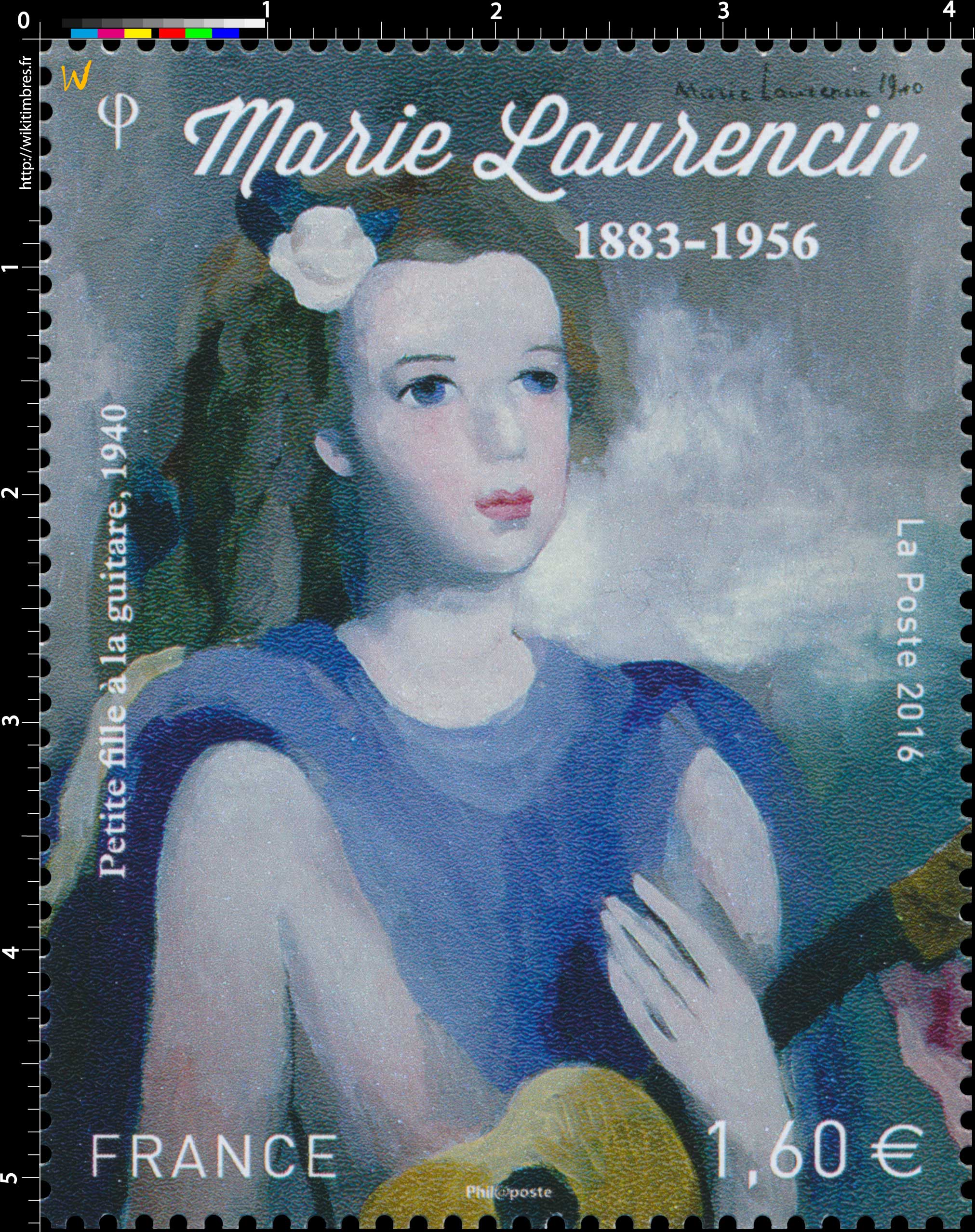 2016 Marie Laurencin 1883 - 1956 - Petite fille à la guitare, 1940