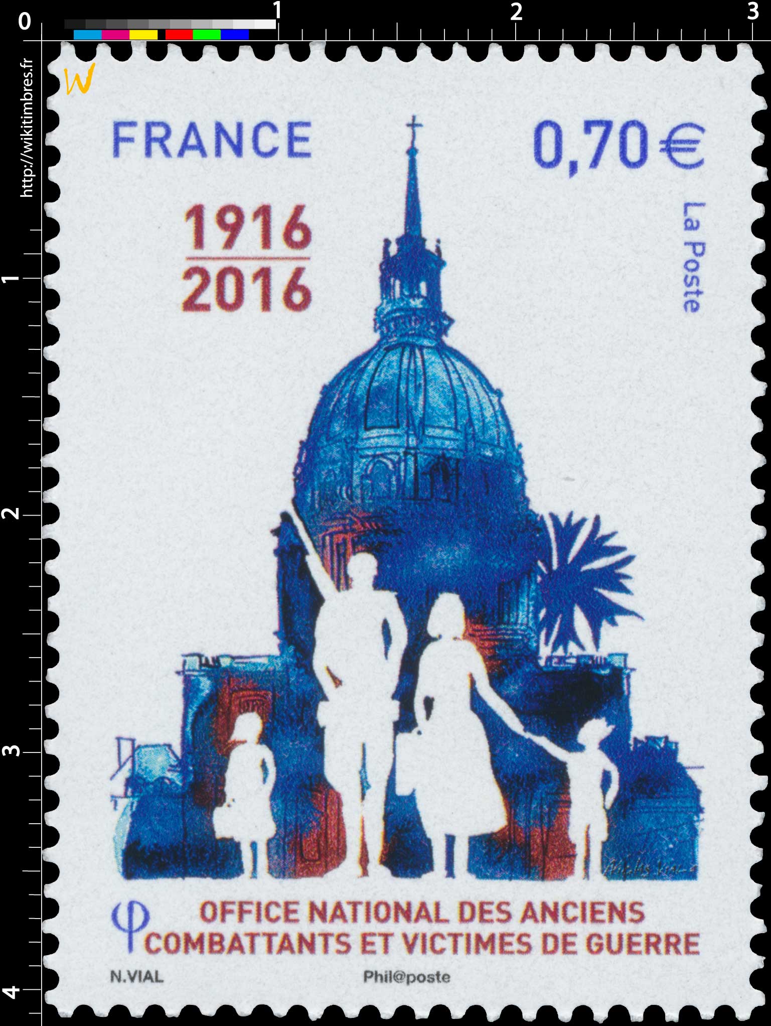2016 Office National des Anciens Combattants et Victimes de Guerre 1916 - 2016