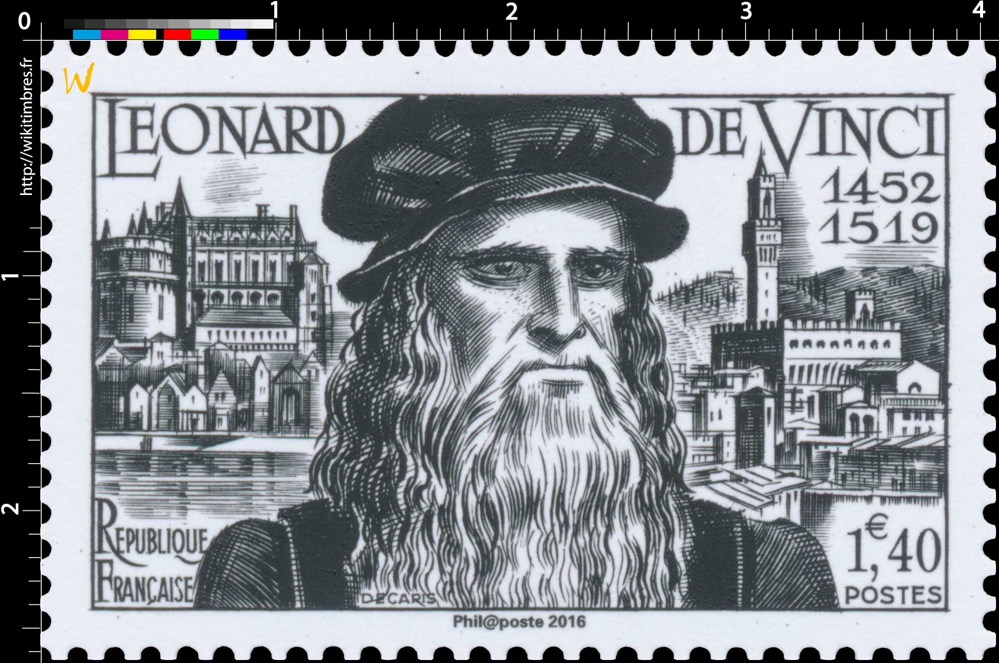 Trésors de la Philatélie 2016 - LÉONARD DE VINCI 1452-1519 