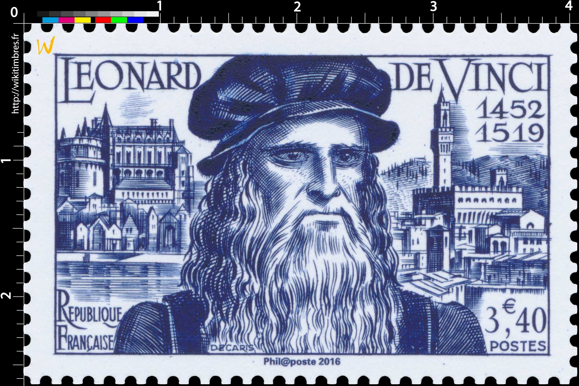 Trésors de la Philatélie 2016 - LÉONARD DE VINCI 1452-1519 