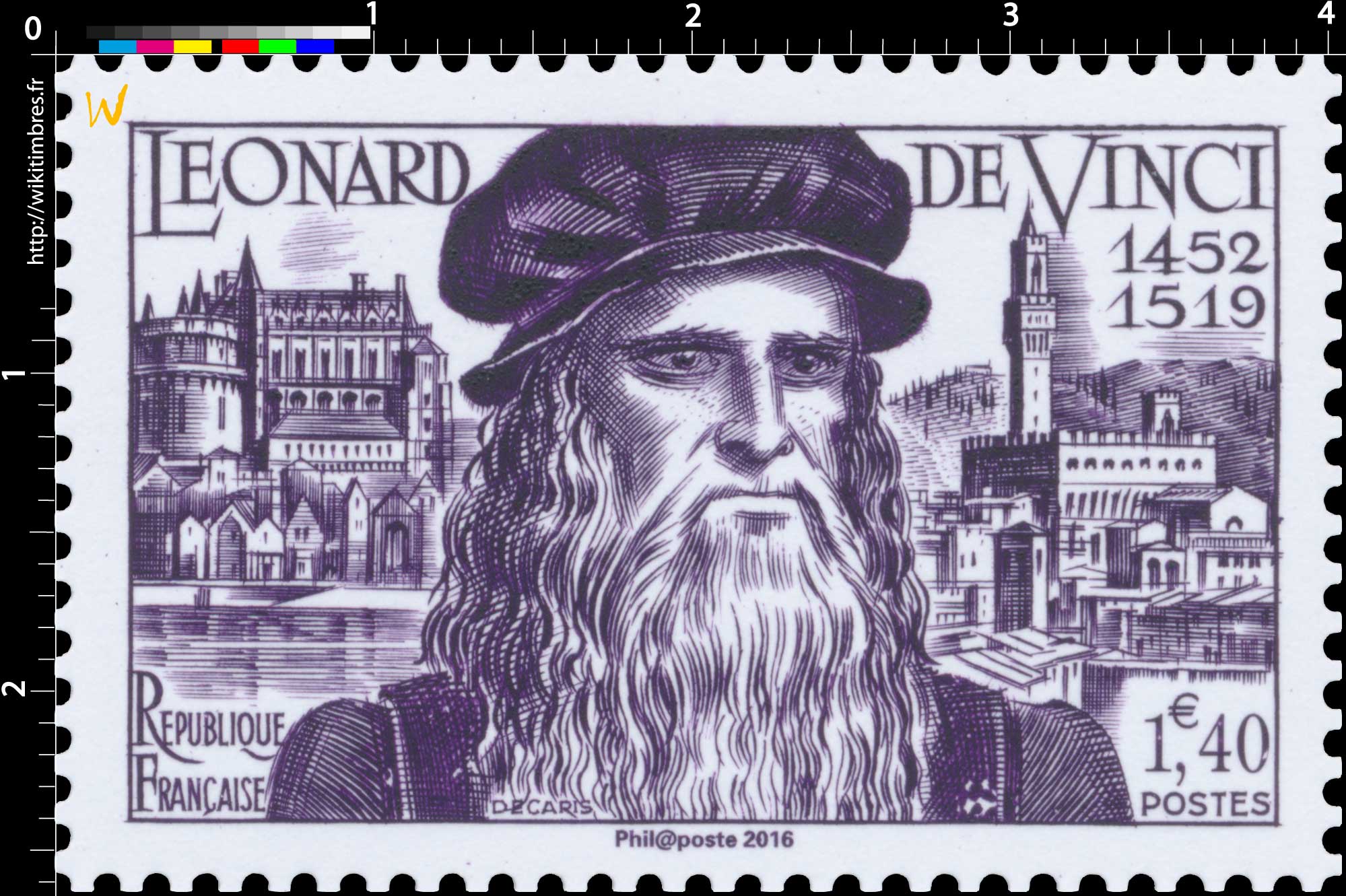 Trésors de la Philatélie 2016 - LÉONARD DE VINCI 1452-1519 