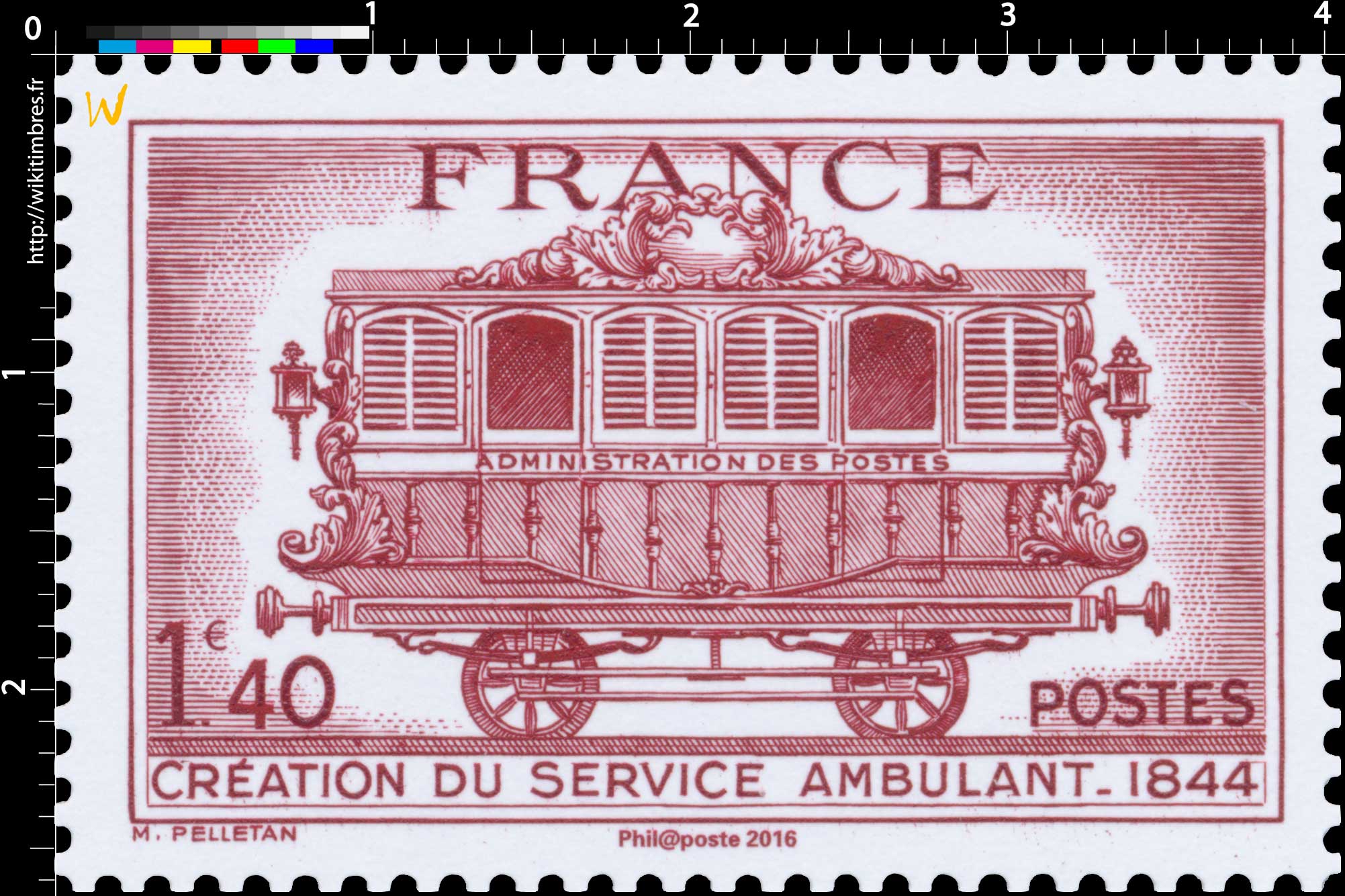 Trésors de la Philatélie 2016 - CRÉATION DU SERVICE AMBULANT 1844