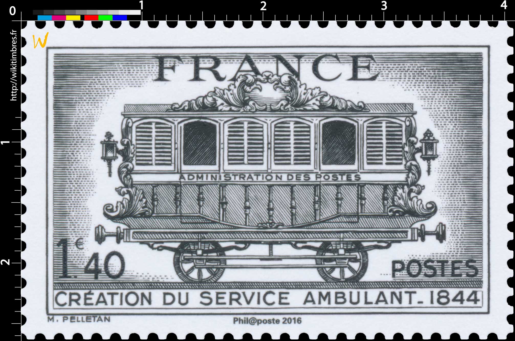 Trésors de la Philatélie 2016 - CRÉATION DU SERVICE AMBULANT 1844