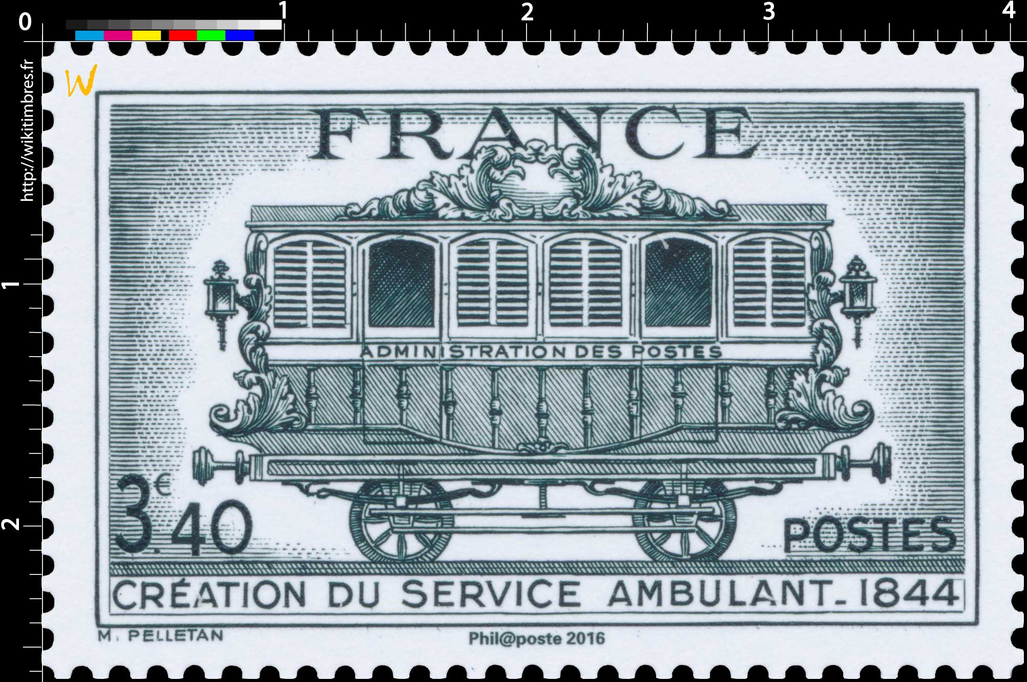 Trésors de la Philatélie 2016 - CRÉATION DU SERVICE AMBULANT 1844