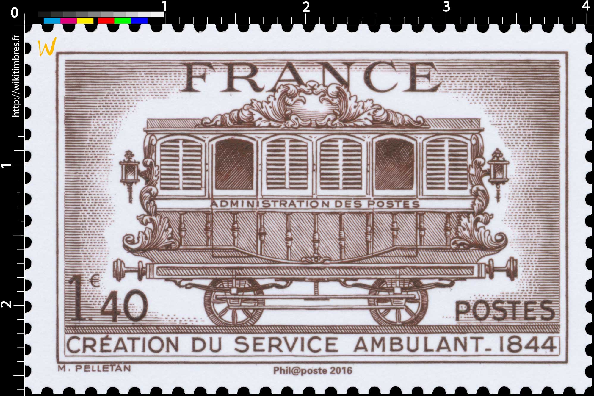Trésors de la Philatélie 2016 - CRÉATION DU SERVICE AMBULANT 1844