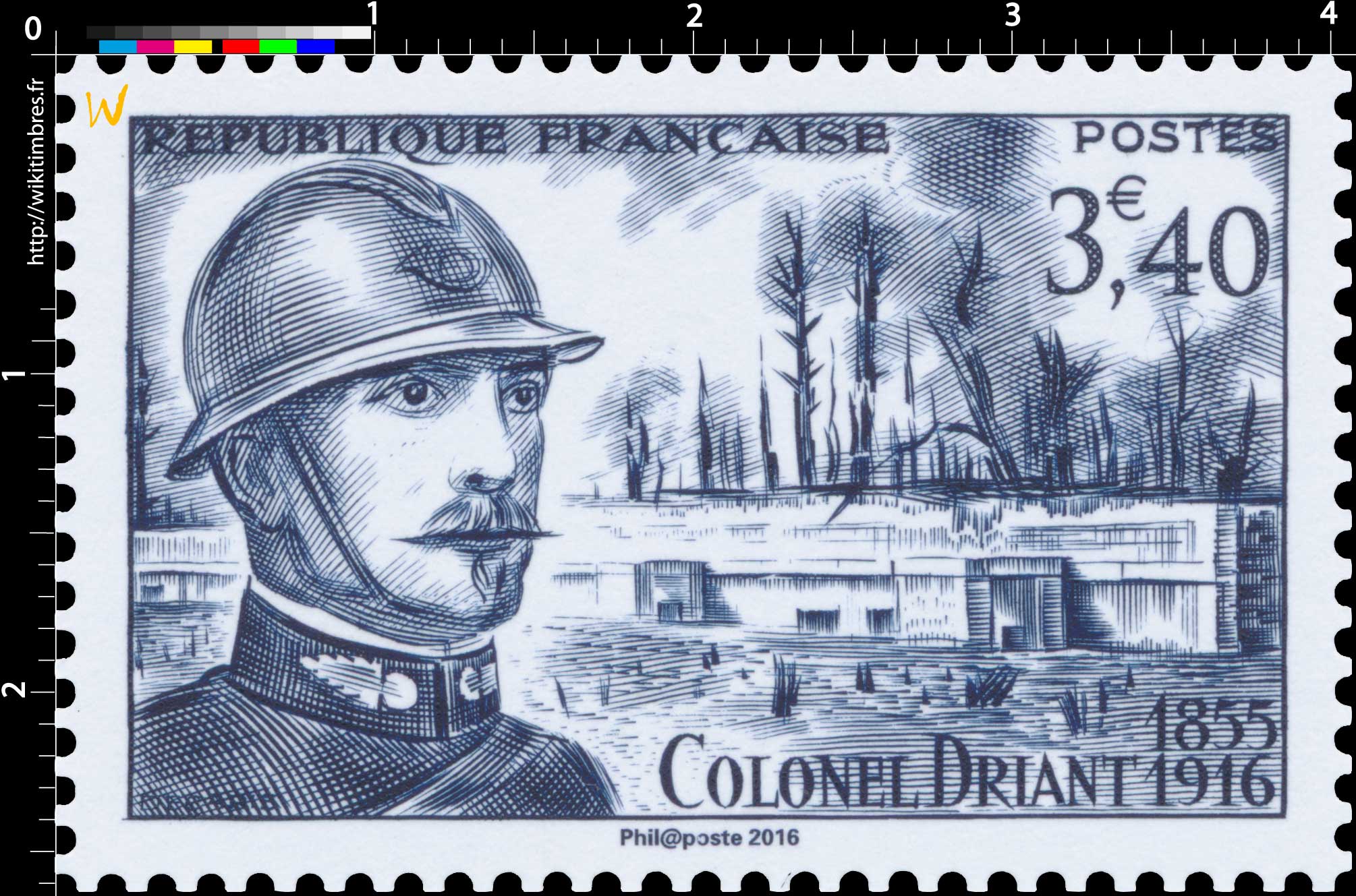 Trésors de la Philatélie 2016 - COLONEL DRIANT 1855-1916