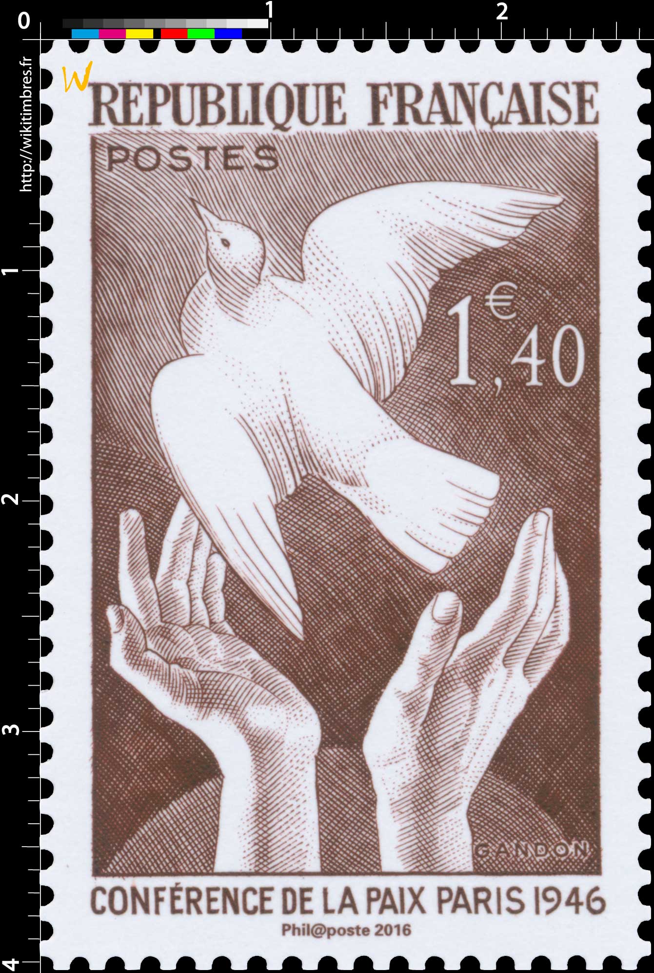 Trésors de la Philatélie 2016  LA CONFÉRENCE DE PARIS 1946