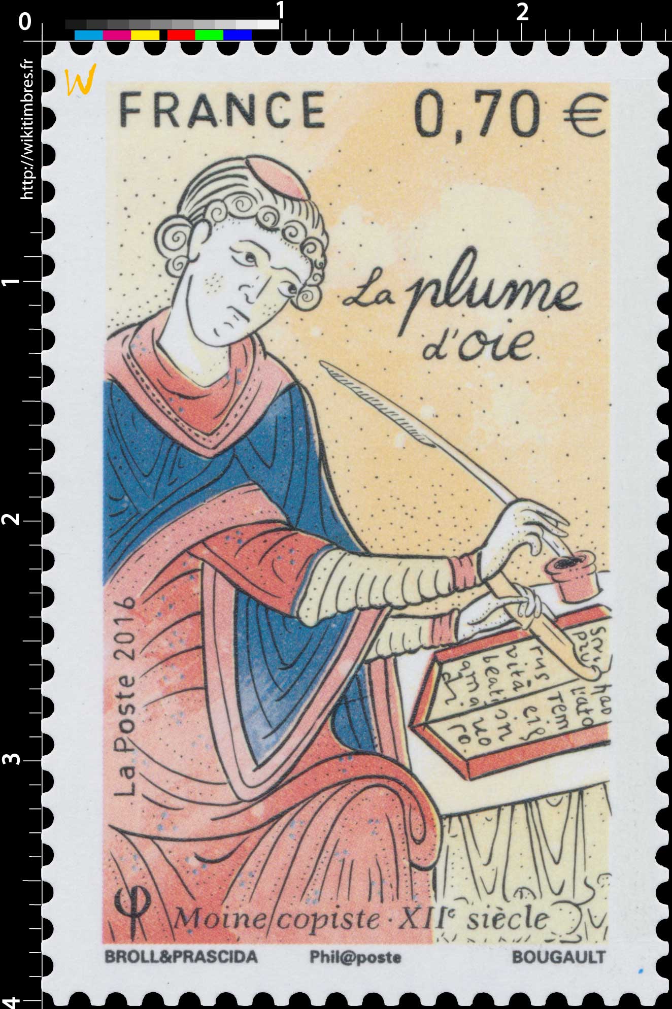 2016 La plume d'oie - Moine copiste XIIe siècle