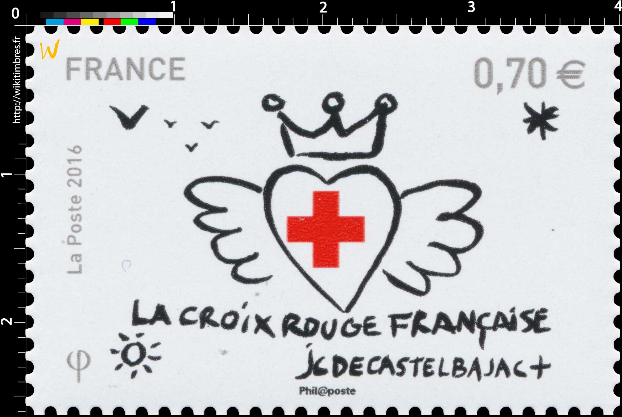 2016  LA CROIX-ROUGE FRANCAISE - JC de CASTELBAJAC