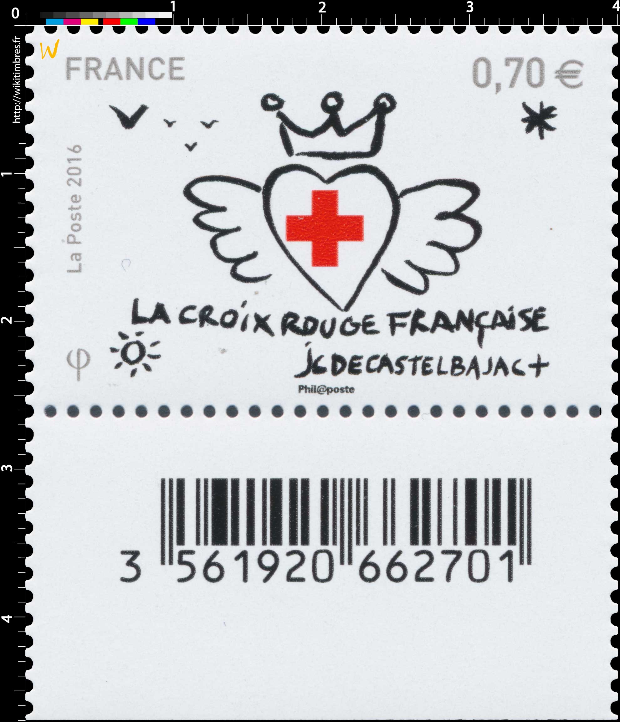 2016  LA CROIX-ROUGE FRANCAISE - JC de CASTELBAJAC