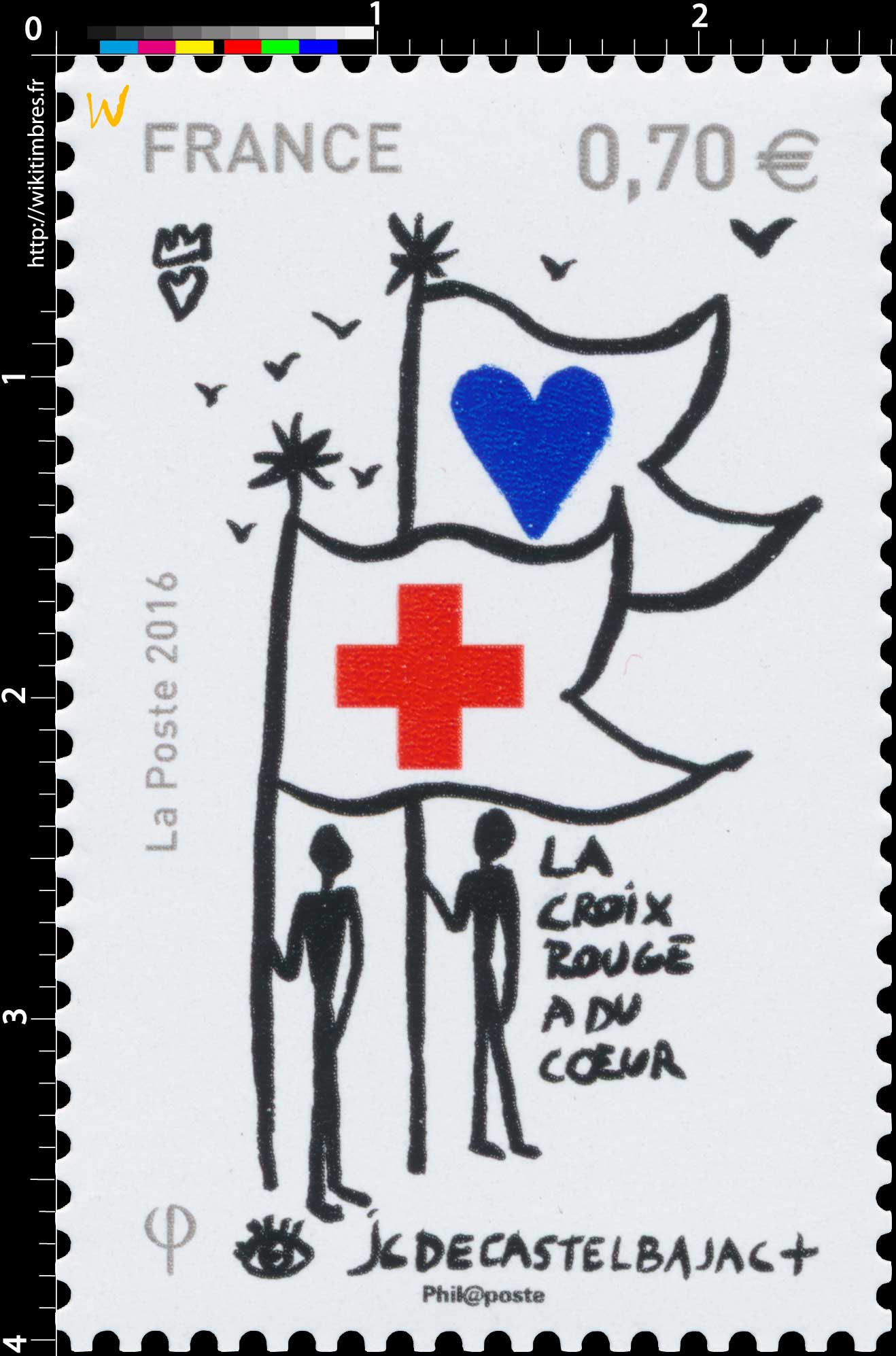 2016  LA CROIX-ROUGE A DU COEUR - JC de CASTELBAJAC