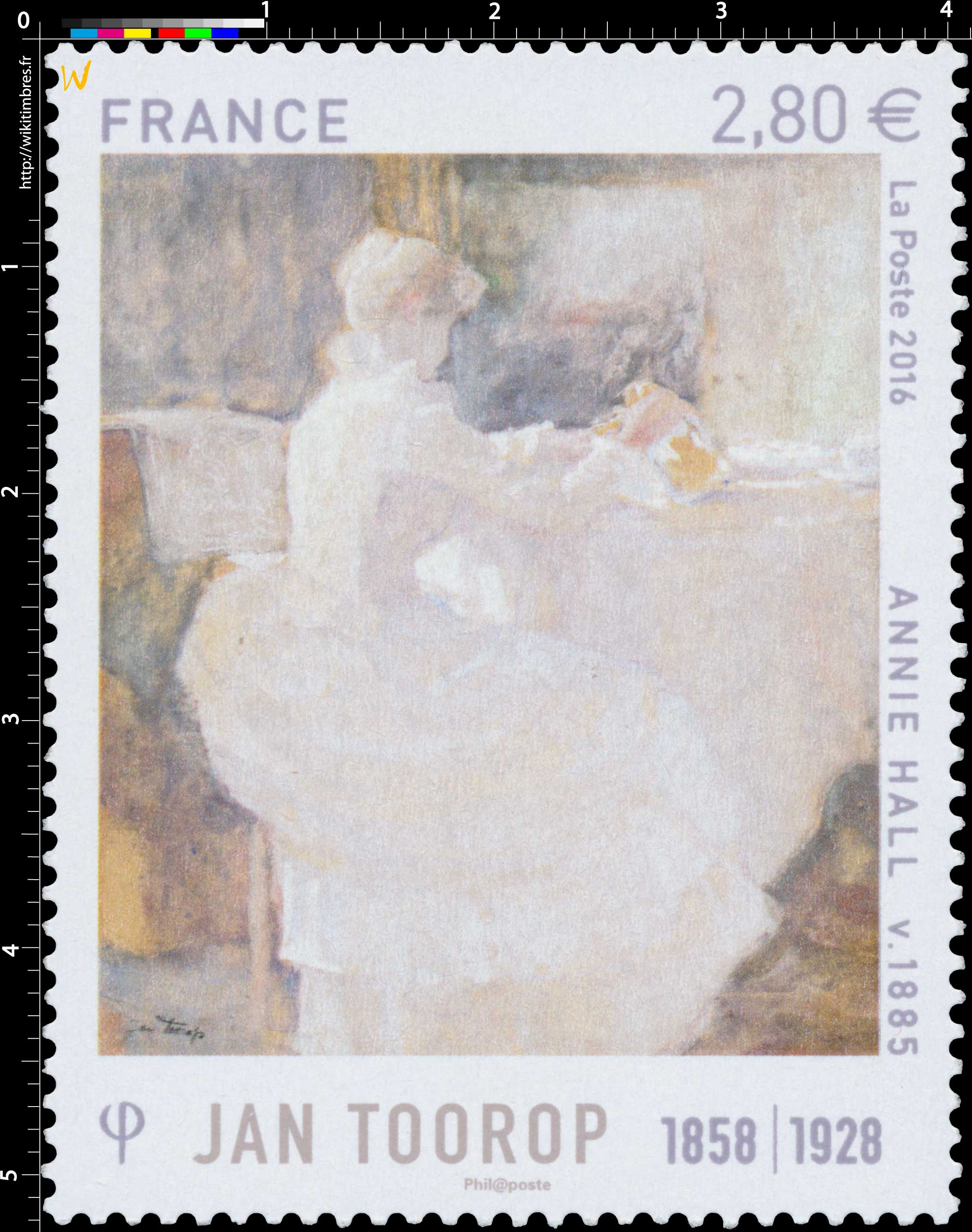 2016 Jan Toorop 1858 - 1928 Annie Hall v. 1885