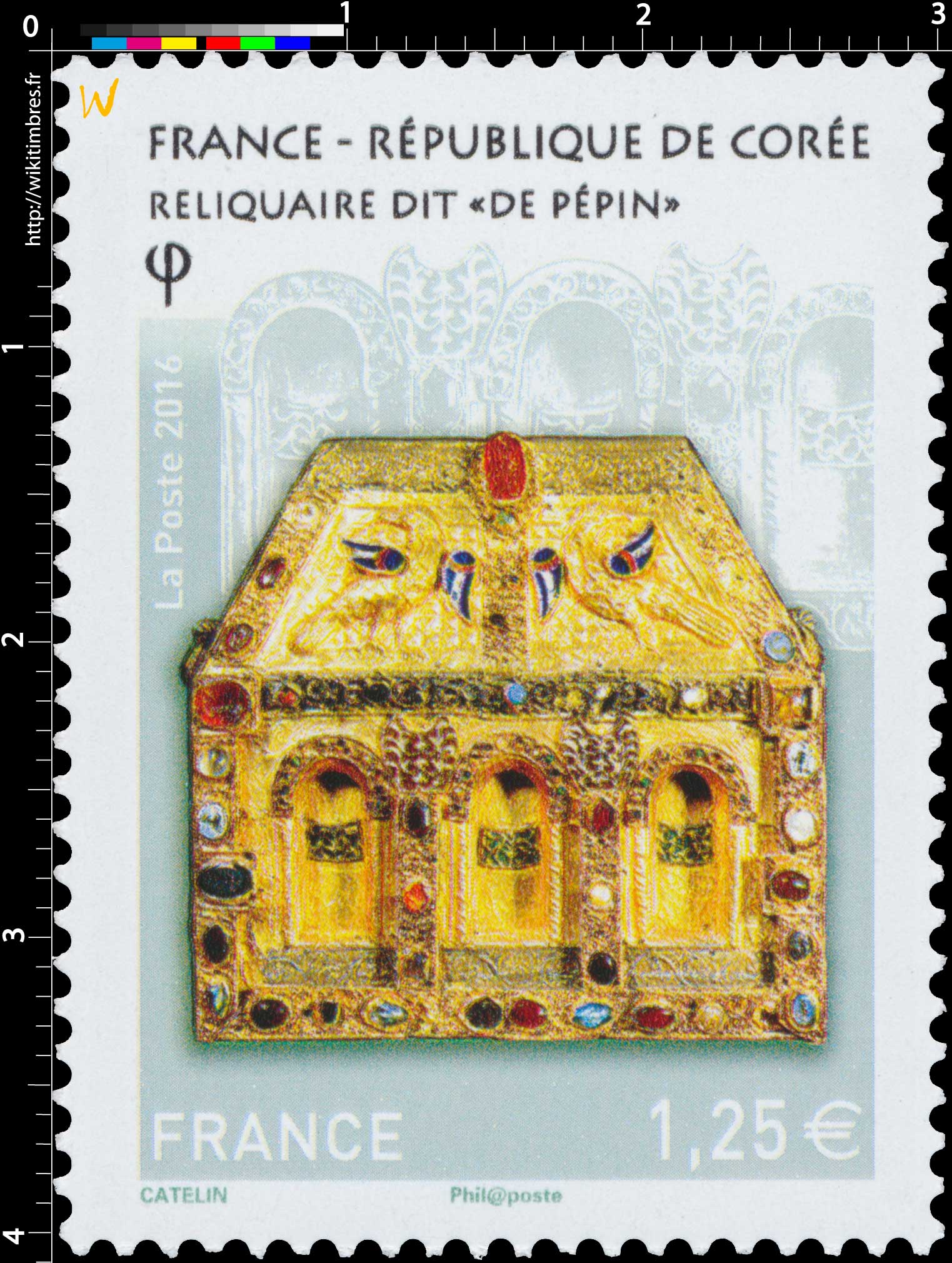 2016 France - République de Corée Reliquaire dit de Pépin