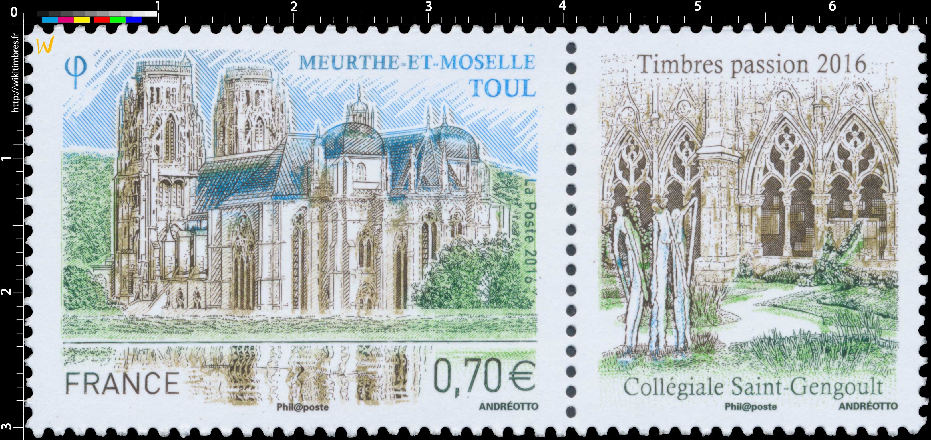 MEURTHE-ET-MOSELLE TOUL Timbres passion 2016