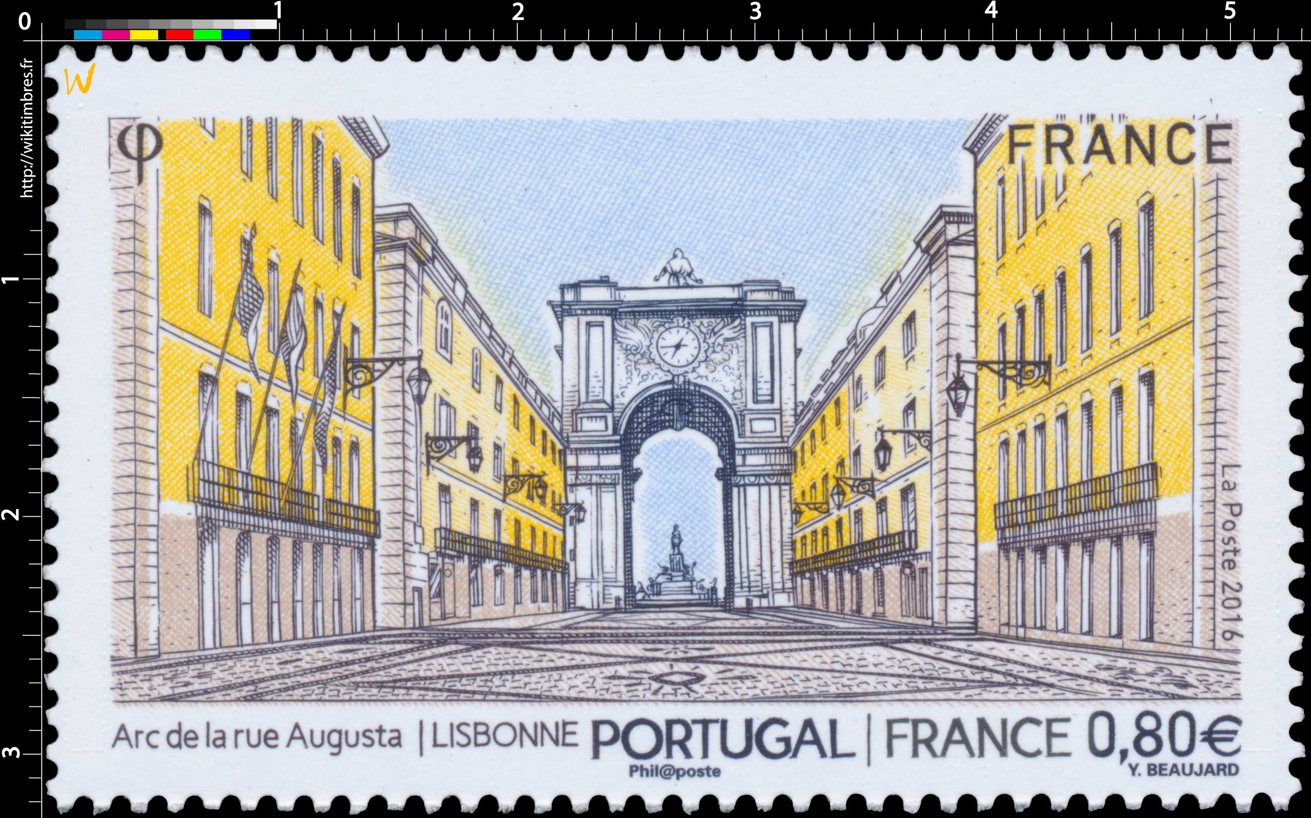 2016 PORTUGAL | FRANCE Arc de la rue Augusta . LISBONNE