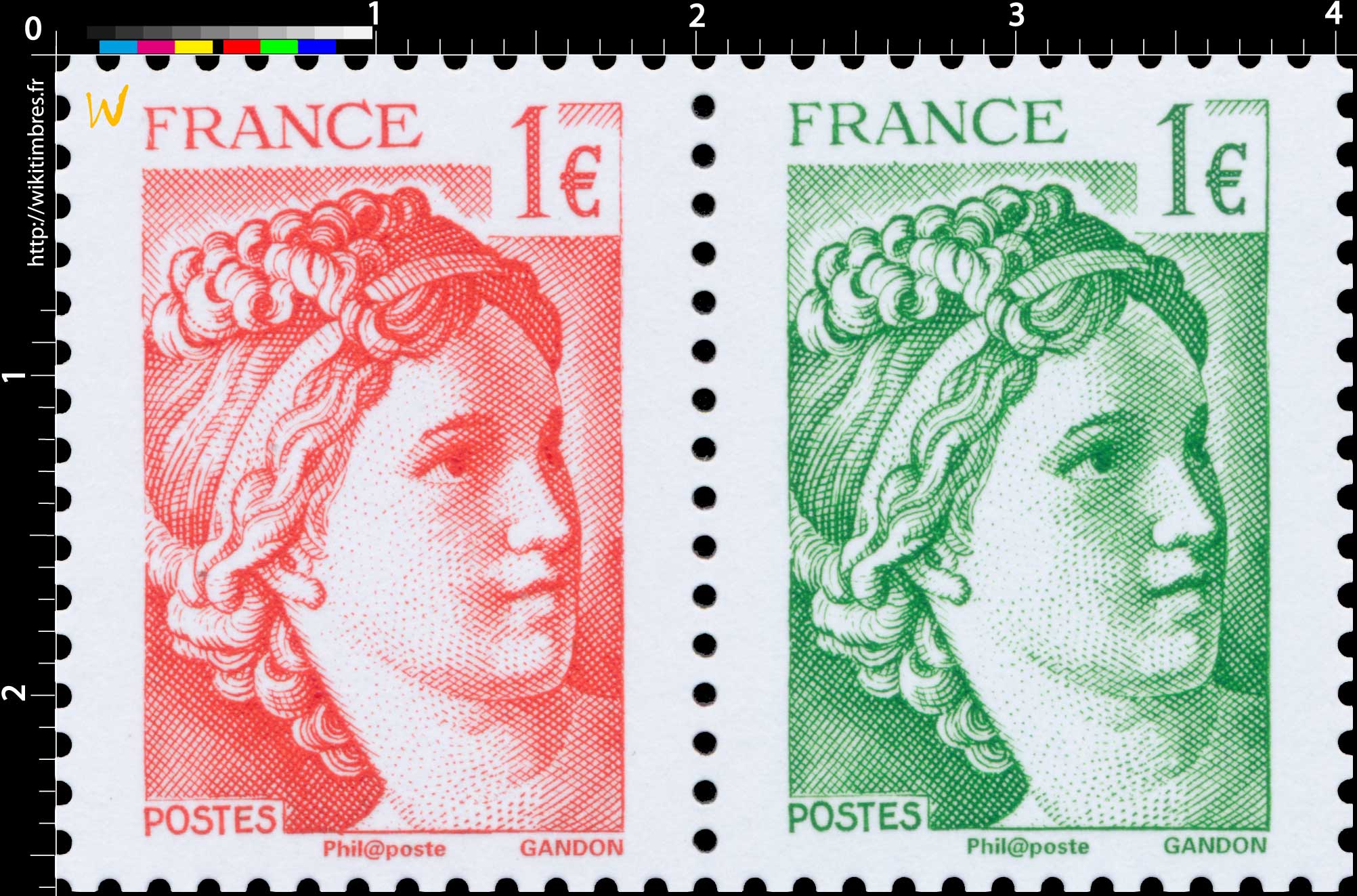 2017 Sans légende particulière - type sabine de Gandon