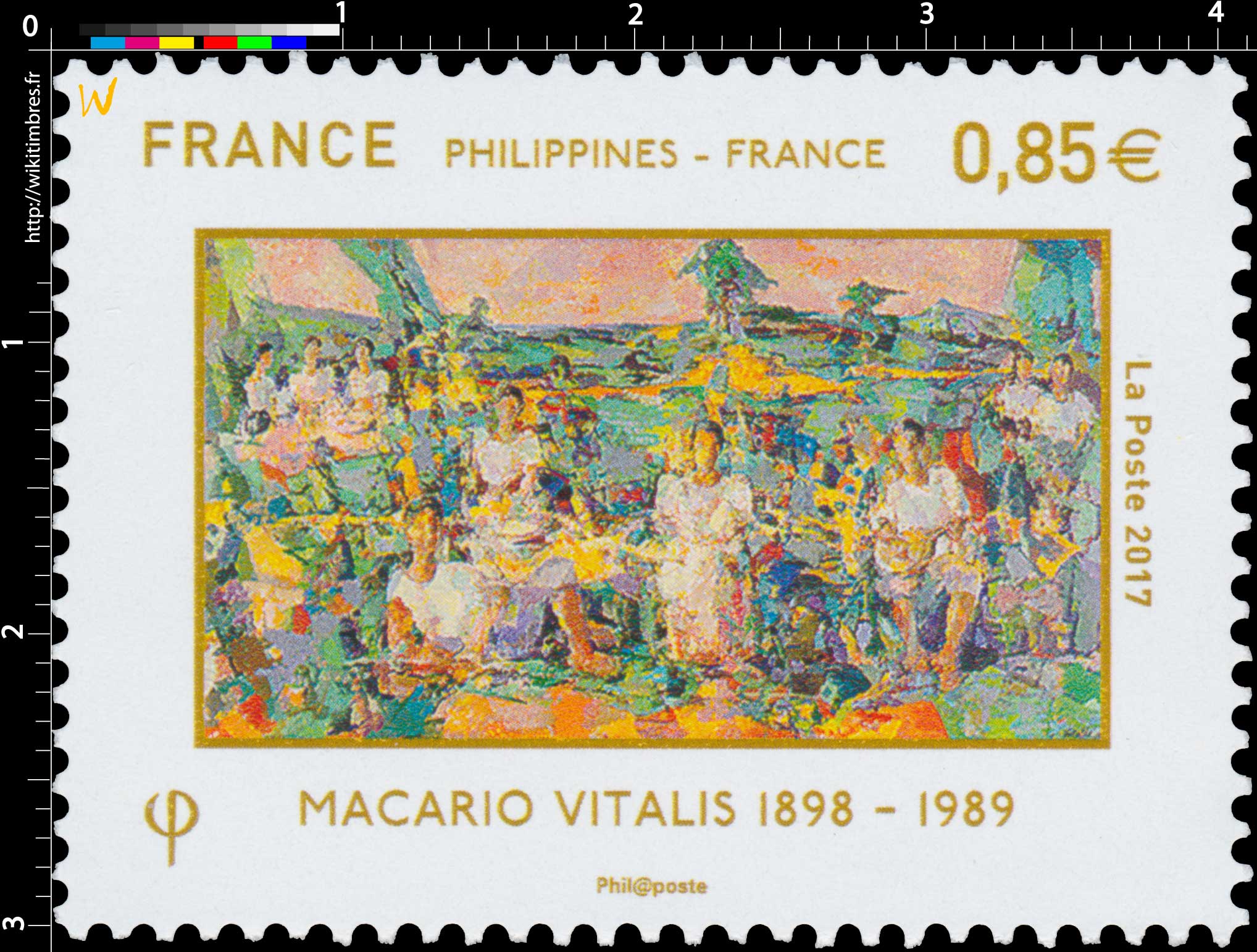 2017 Philippines - France - Macario Vitalis 1898 - 1989