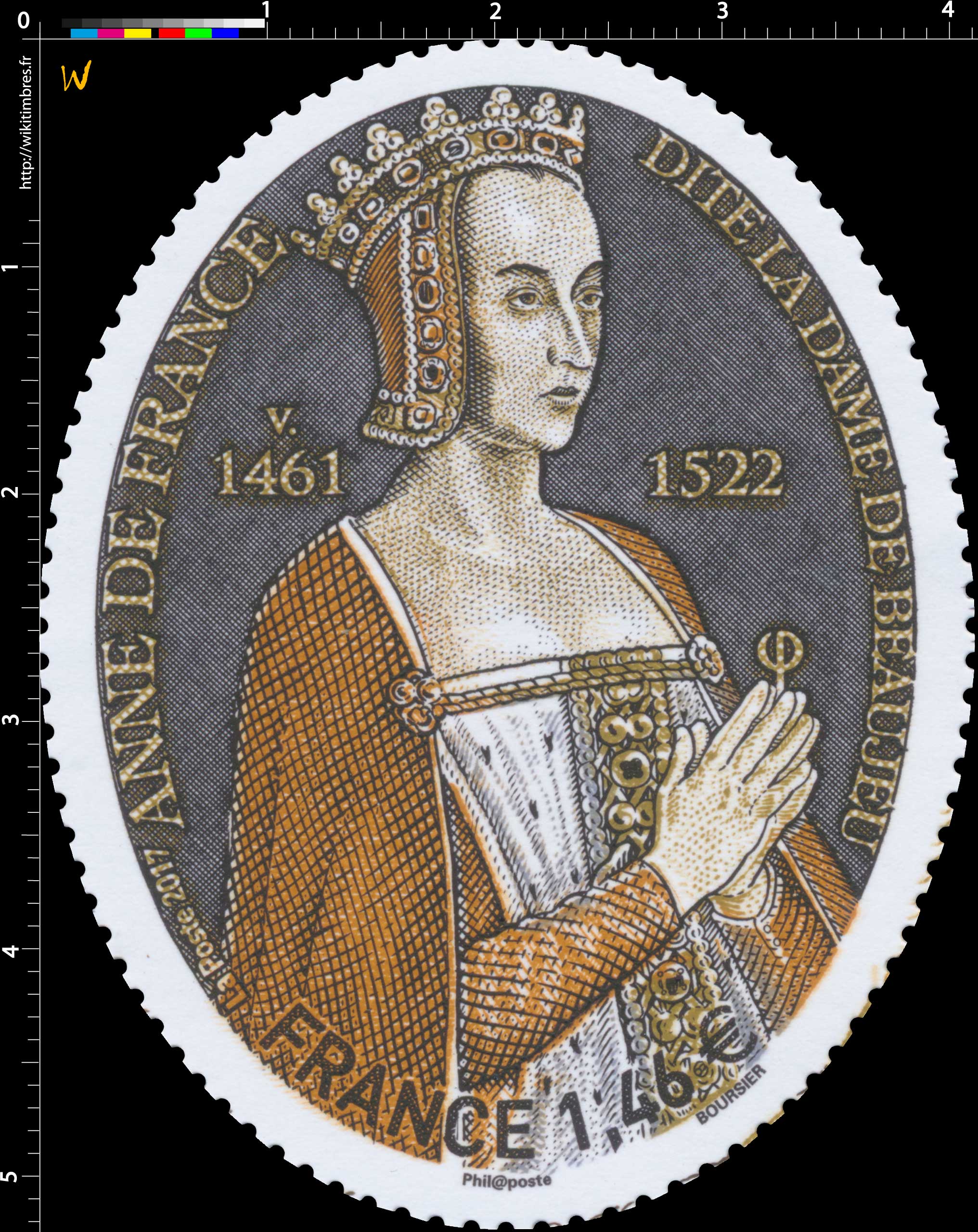 2017 Anne de France, dite la dame de Beaujeu v. 1461 - 1522