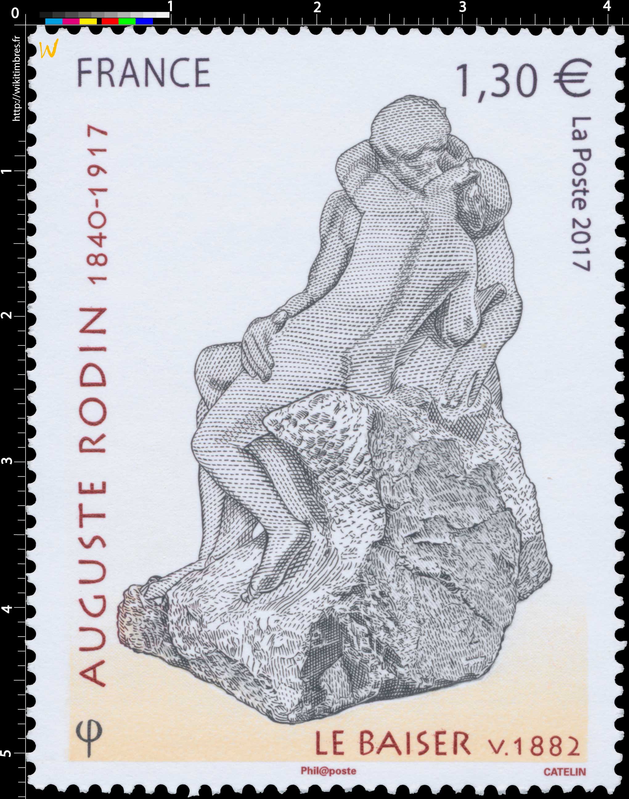 2017 AUGUSTE RODIN 1840-1917 LE BAISER V. 1882
