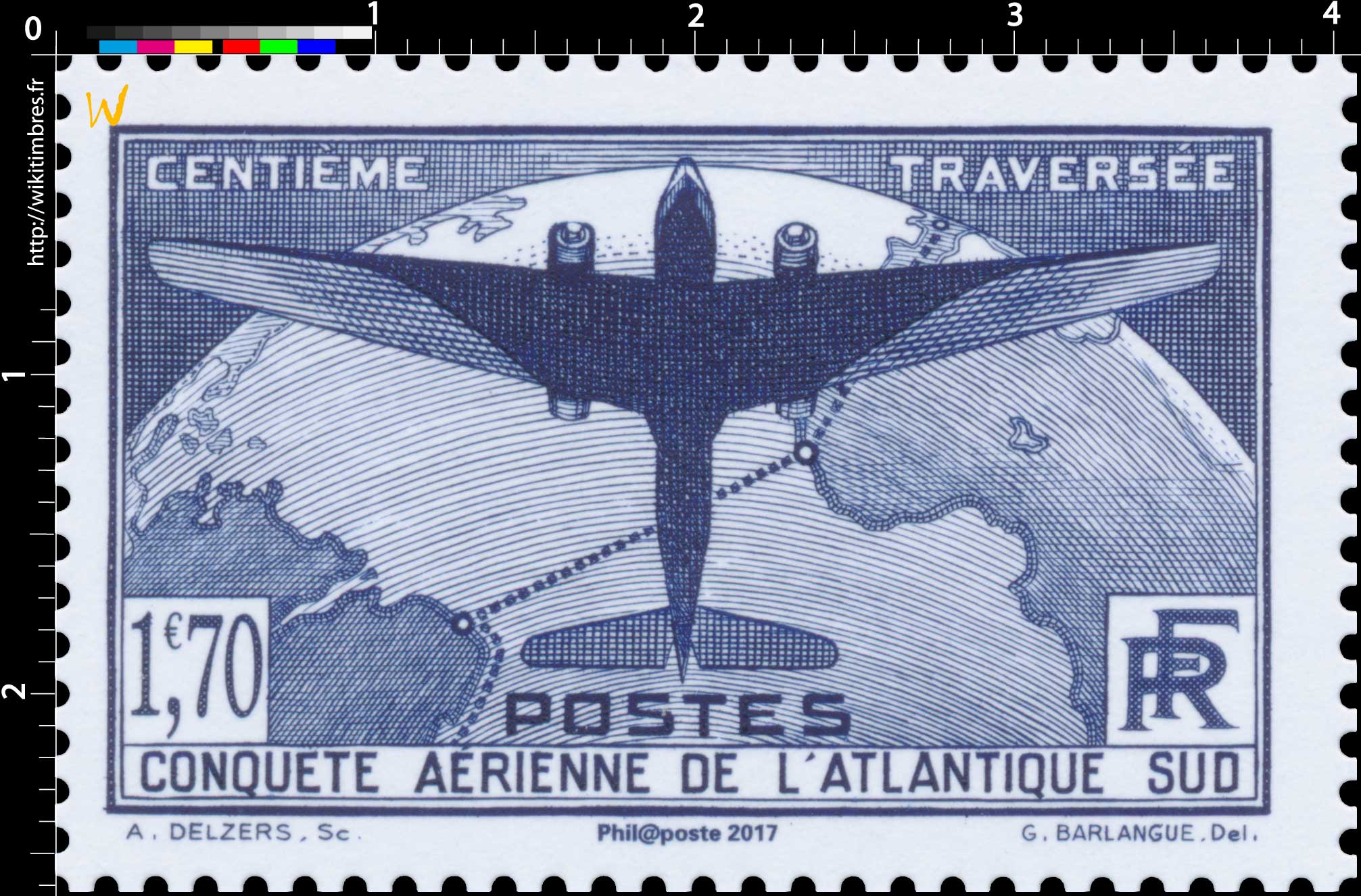 Trésors de la Philatélie 2017 - CENTIÈME TRAVERSÉE CONQUÊTE AÉRIENNE DE L'ATLANTIQUE SUD