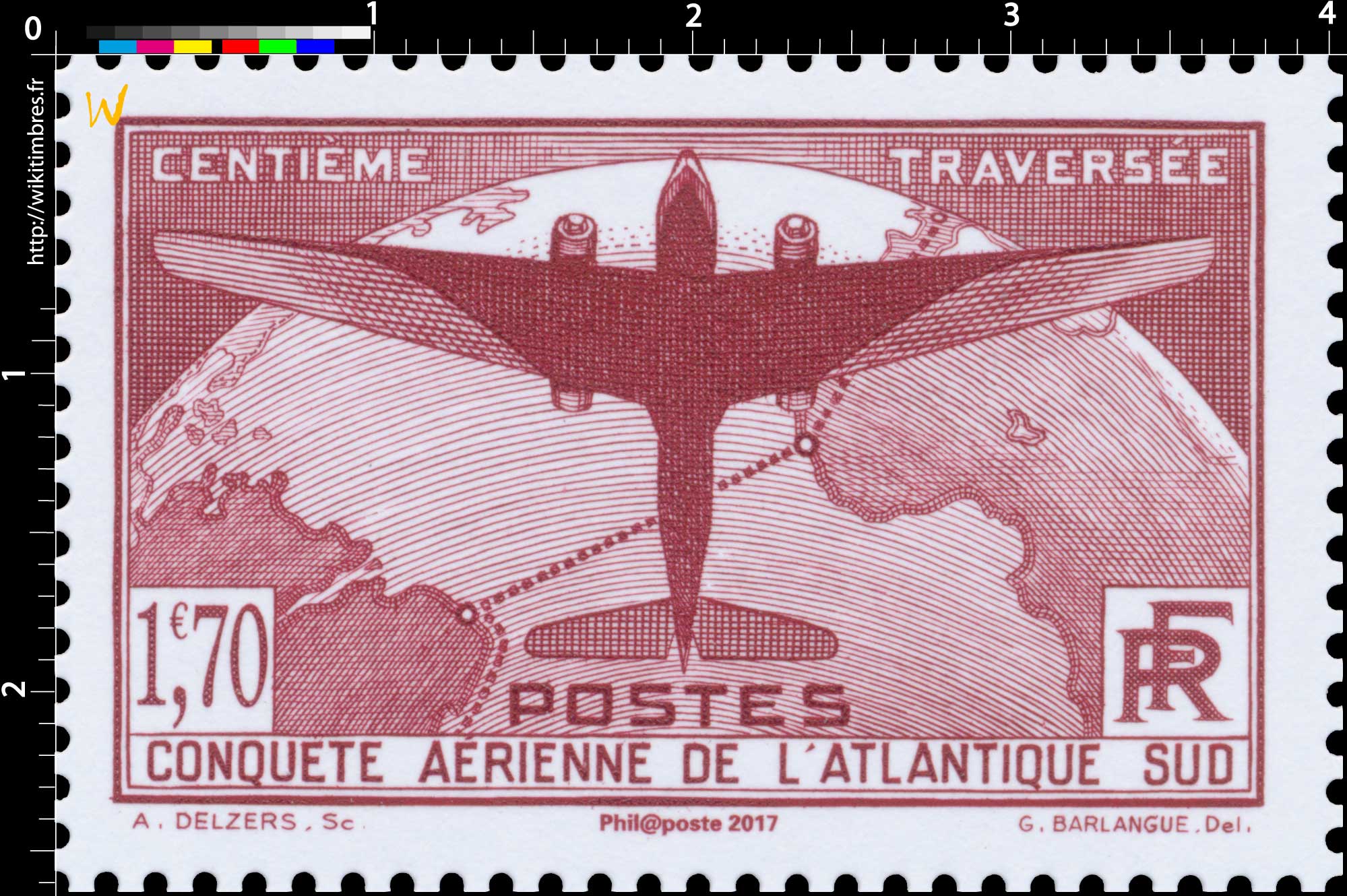 Trésors de la Philatélie 2017 - CENTIÈME TRAVERSÉE CONQUÊTE AÉRIENNE DE L'ATLANTIQUE SUD