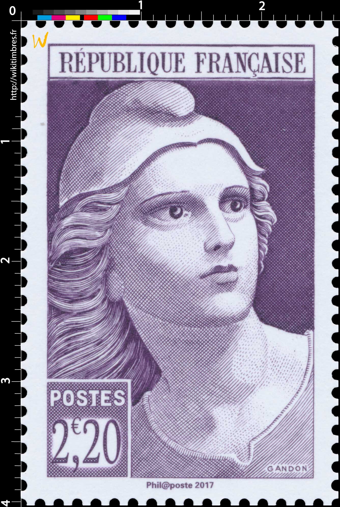 Trésors de la Philatélie 2017 - type Gandon