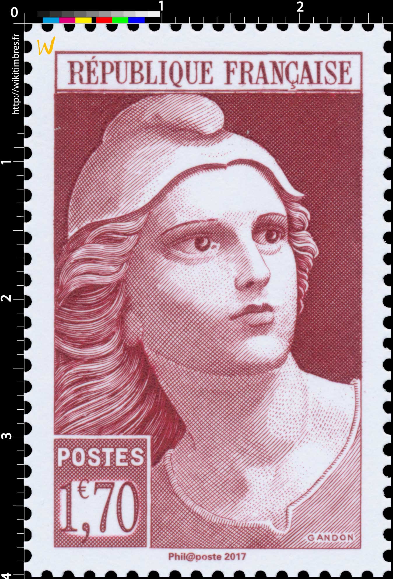 Trésors de la Philatélie 2017 - type Gandon