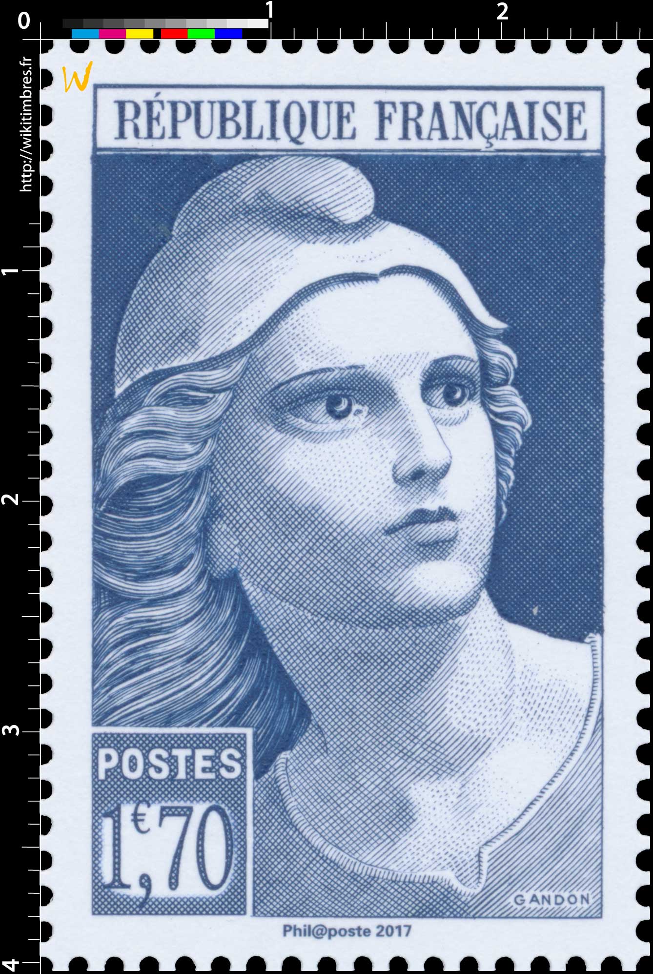 Trésors de la Philatélie 2017 - type Gandon