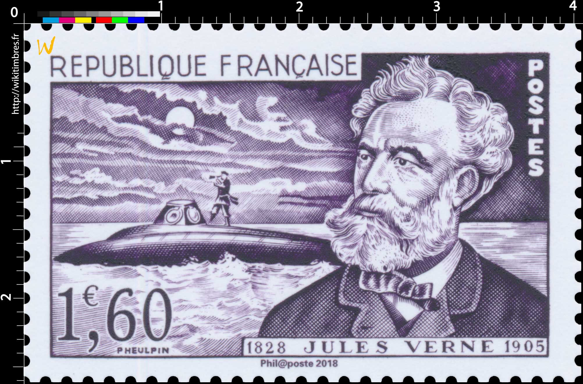 Trésors de la Philatélie 2018 - JULES VERNE 1828-1905
