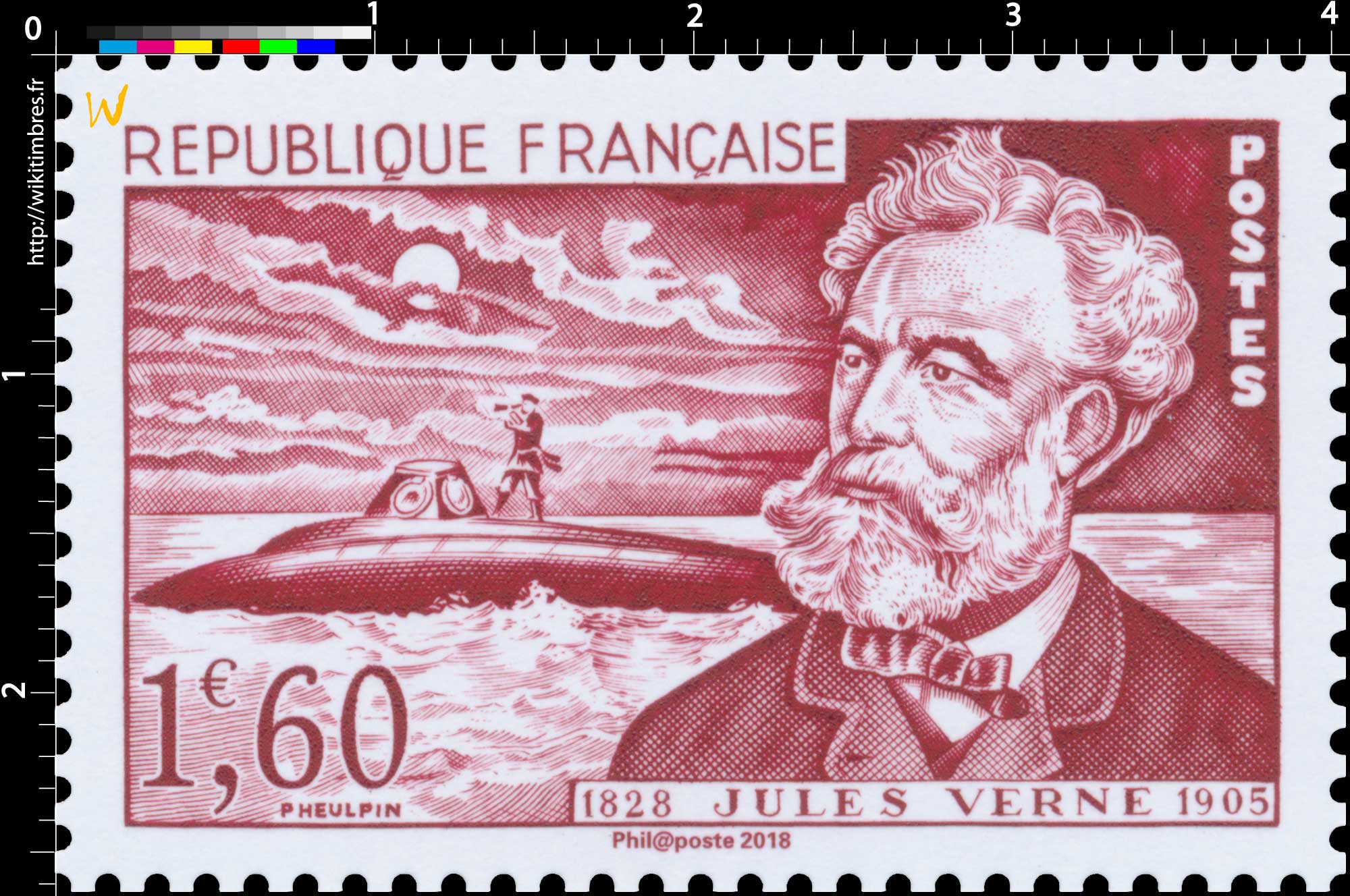 Trésors de la Philatélie 2018 - JULES VERNE 1828-1905