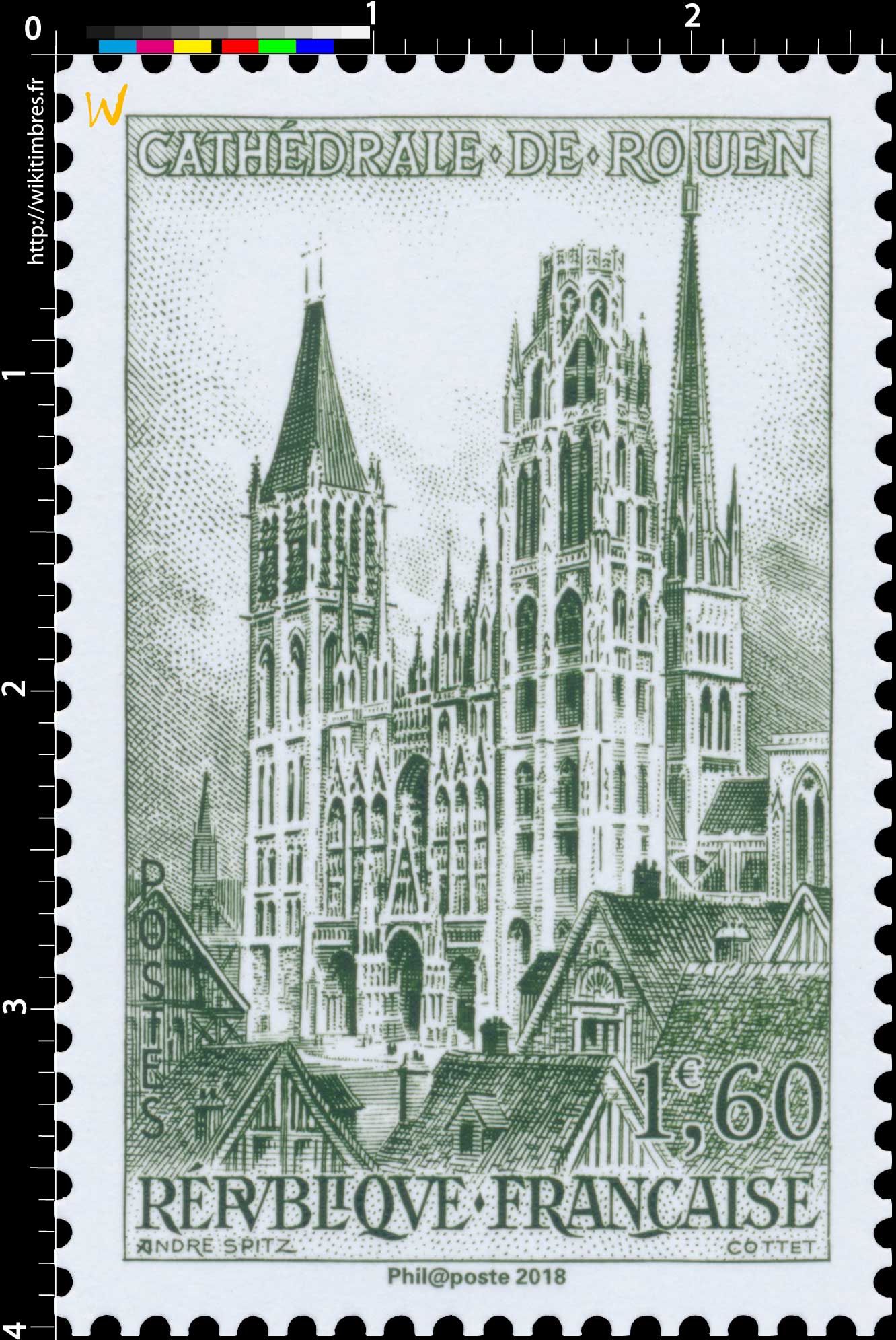 Trésors de la Philatélie 2018 - CATHÉDRALE DE ROUEN