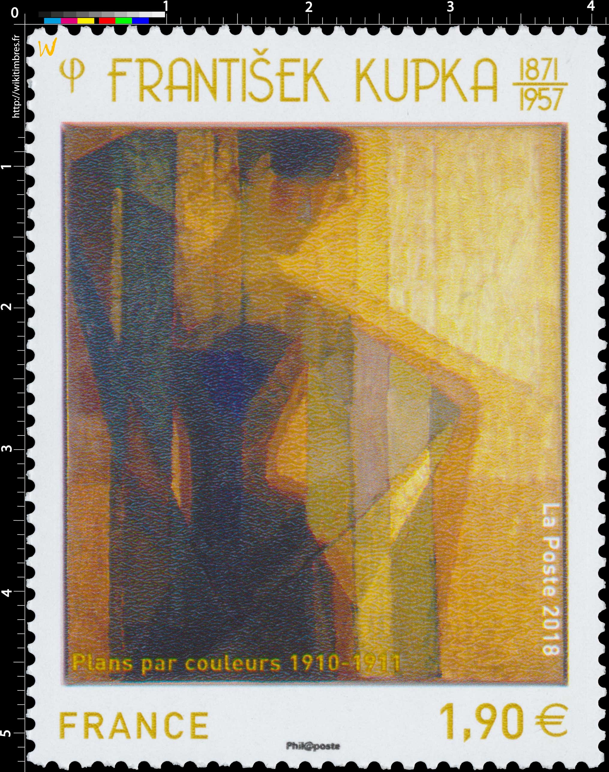 2018 FRANTIŠEK KUPKA 1871-1957 - Plans par couleurs 1910-1911