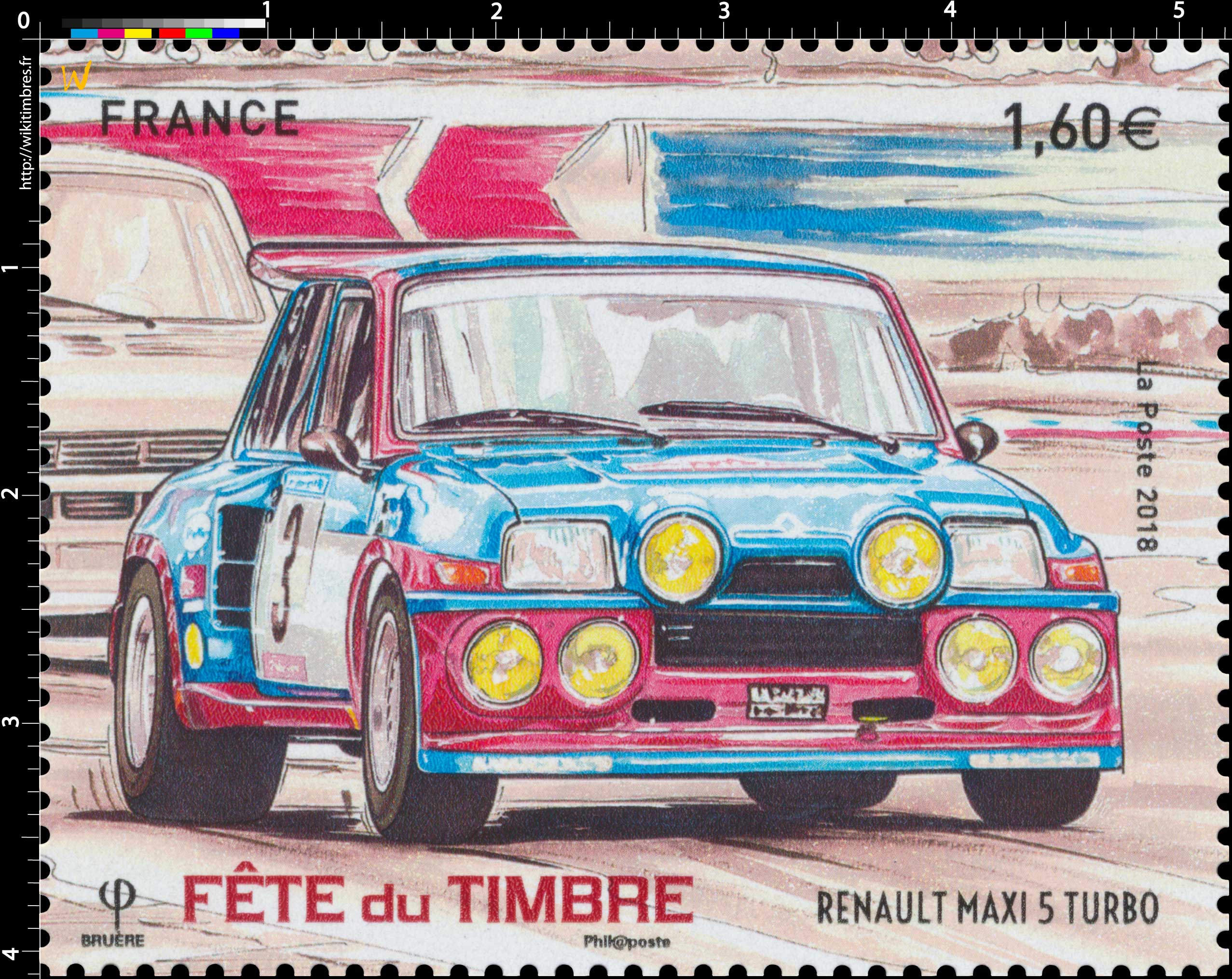 2018 Fête du Timbre - Renault maxi 5 turbo