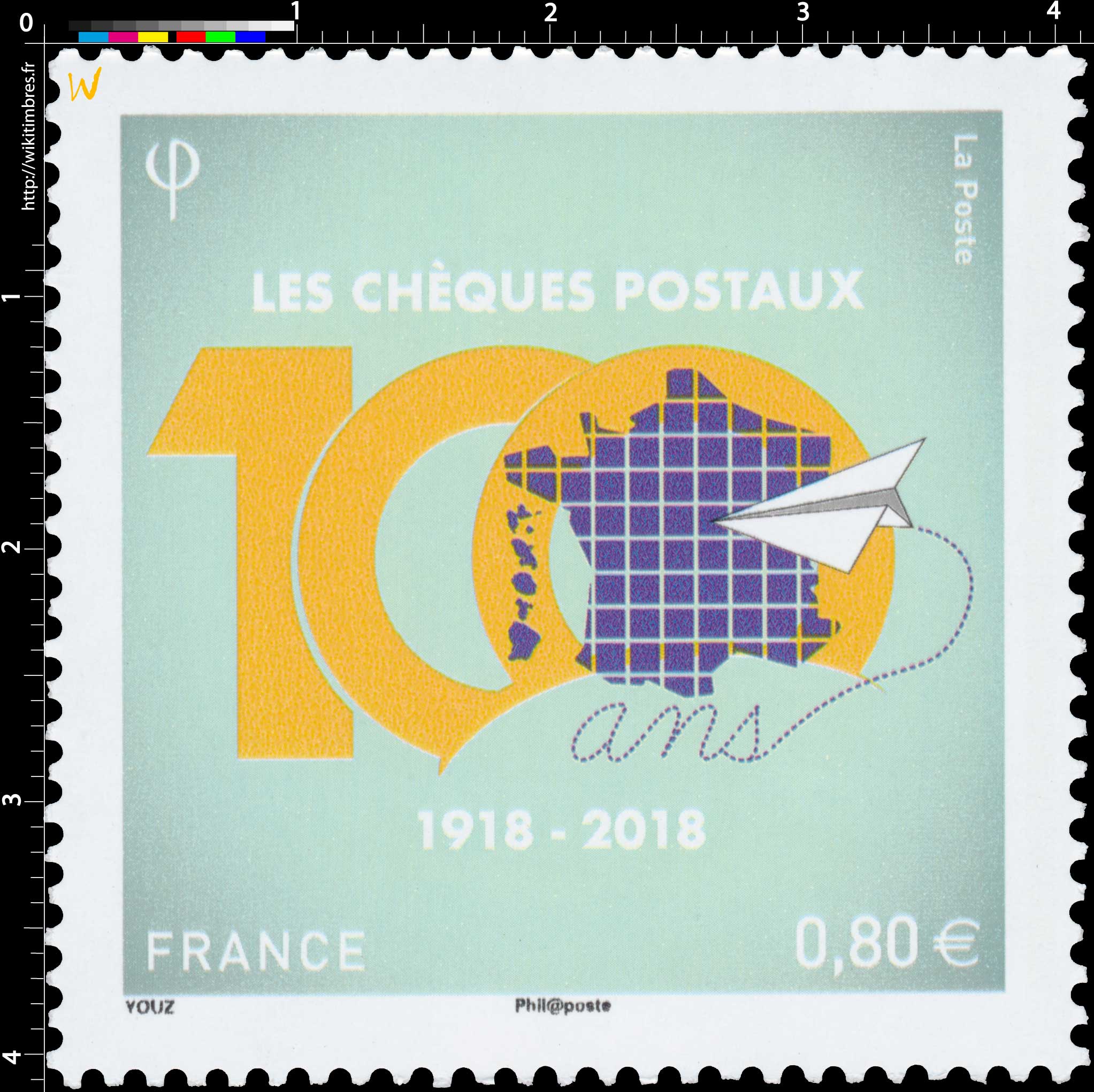2018 CENTENAIRE DES CHÈQUES POSTAUX 1918 – 2018
