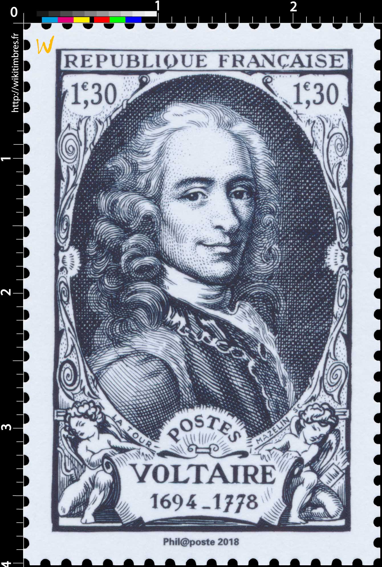 Trésors de la Philatélie 2018 - VOLTAIRE 1694-1778