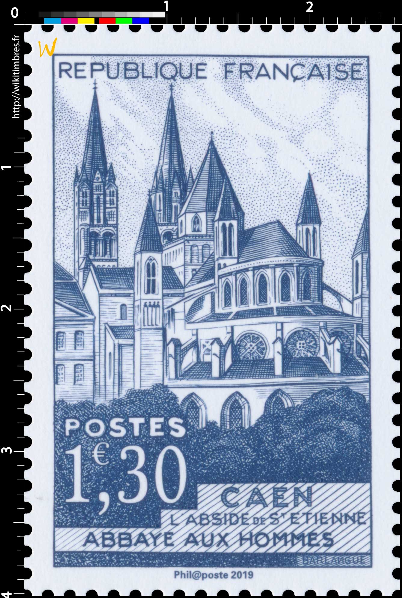 2019 Patrimoine de France - CAEN L'ABSIDE DE St ETIENNE ABBAYE AUX HOMMES
