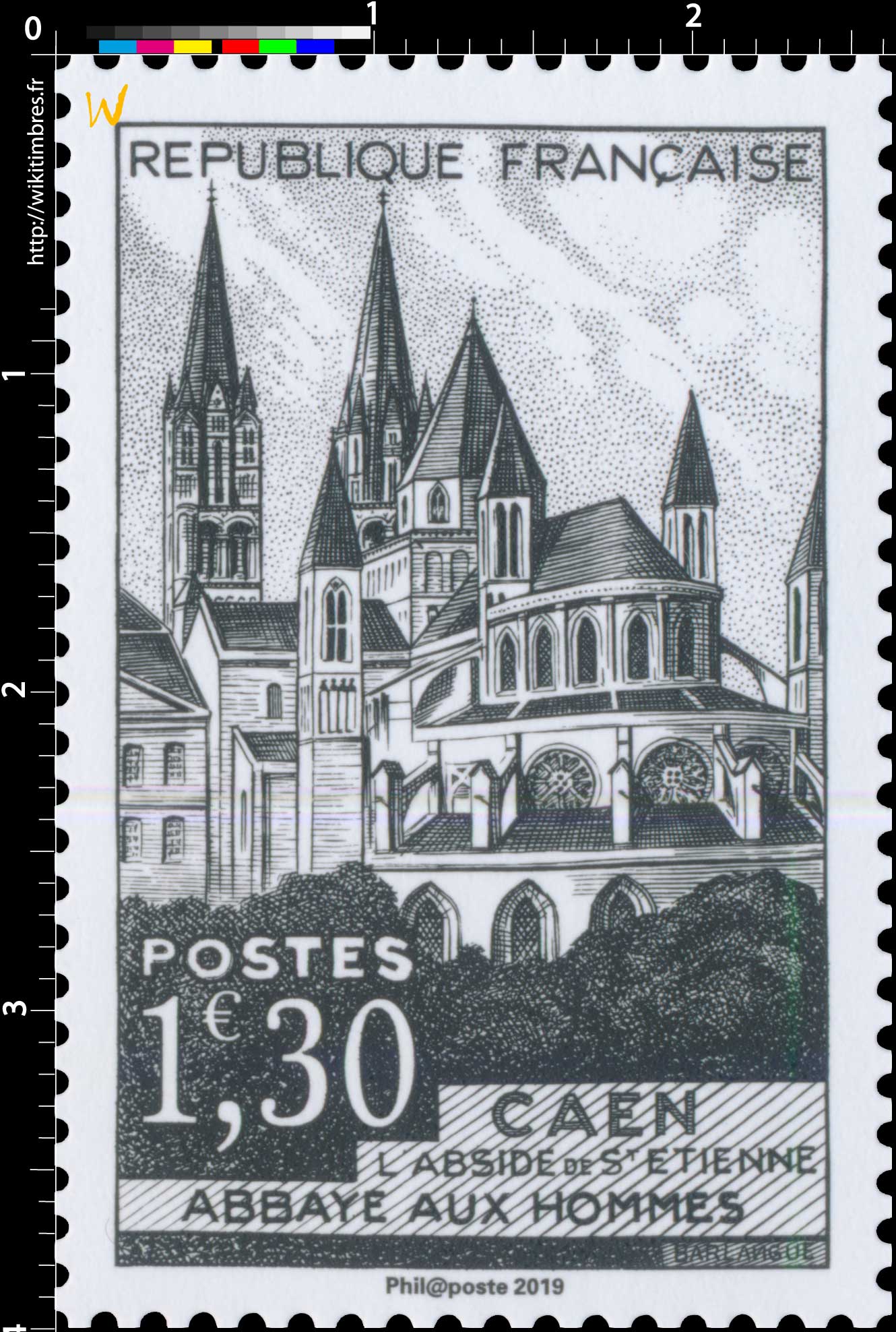 2019 Patrimoine de France - CAEN L'ABSIDE DE St ETIENNE ABBAYE AUX HOMMES