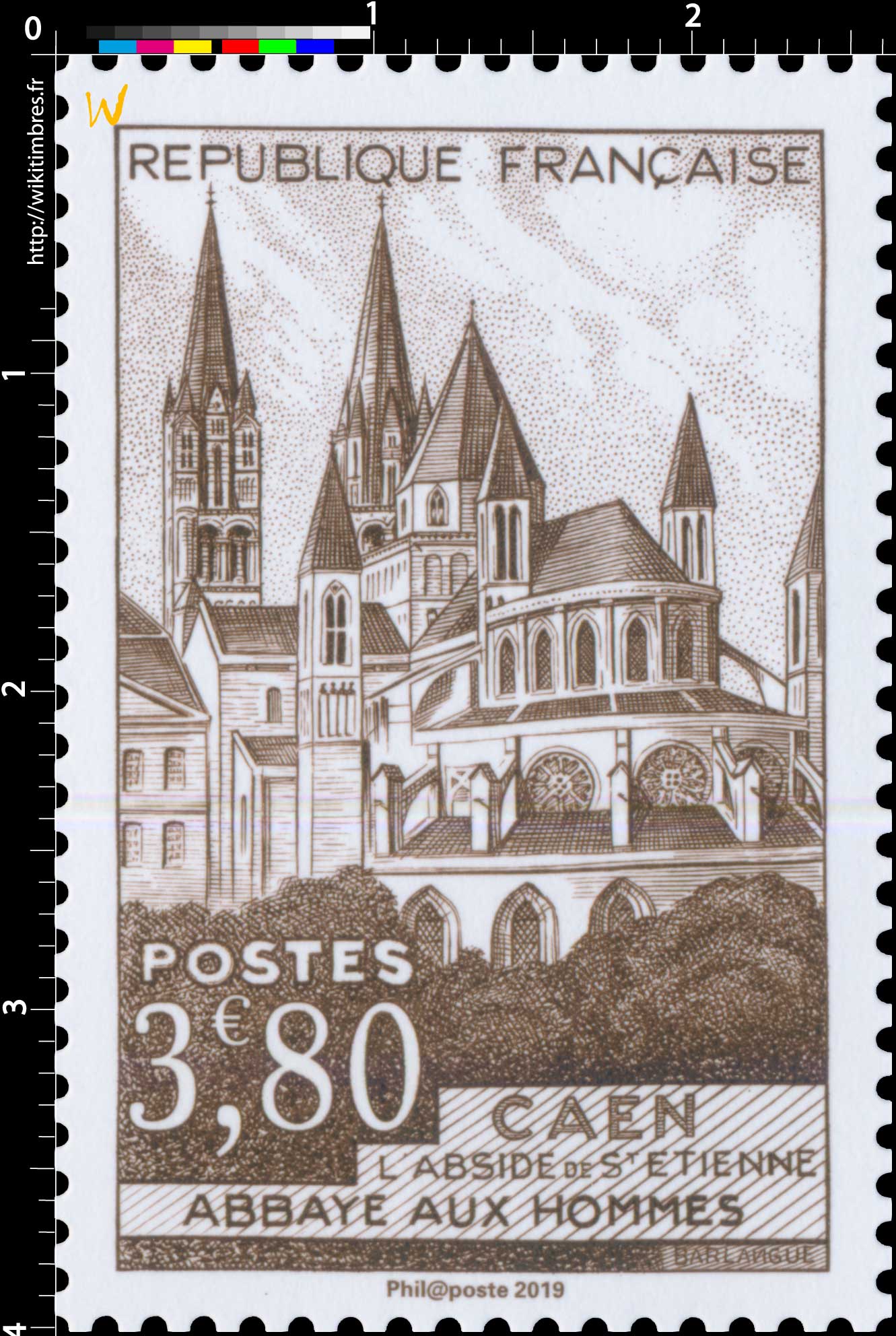 2019 Patrimoine de France - CAEN L'ABSIDE DE St ETIENNE ABBAYE AUX HOMMES
