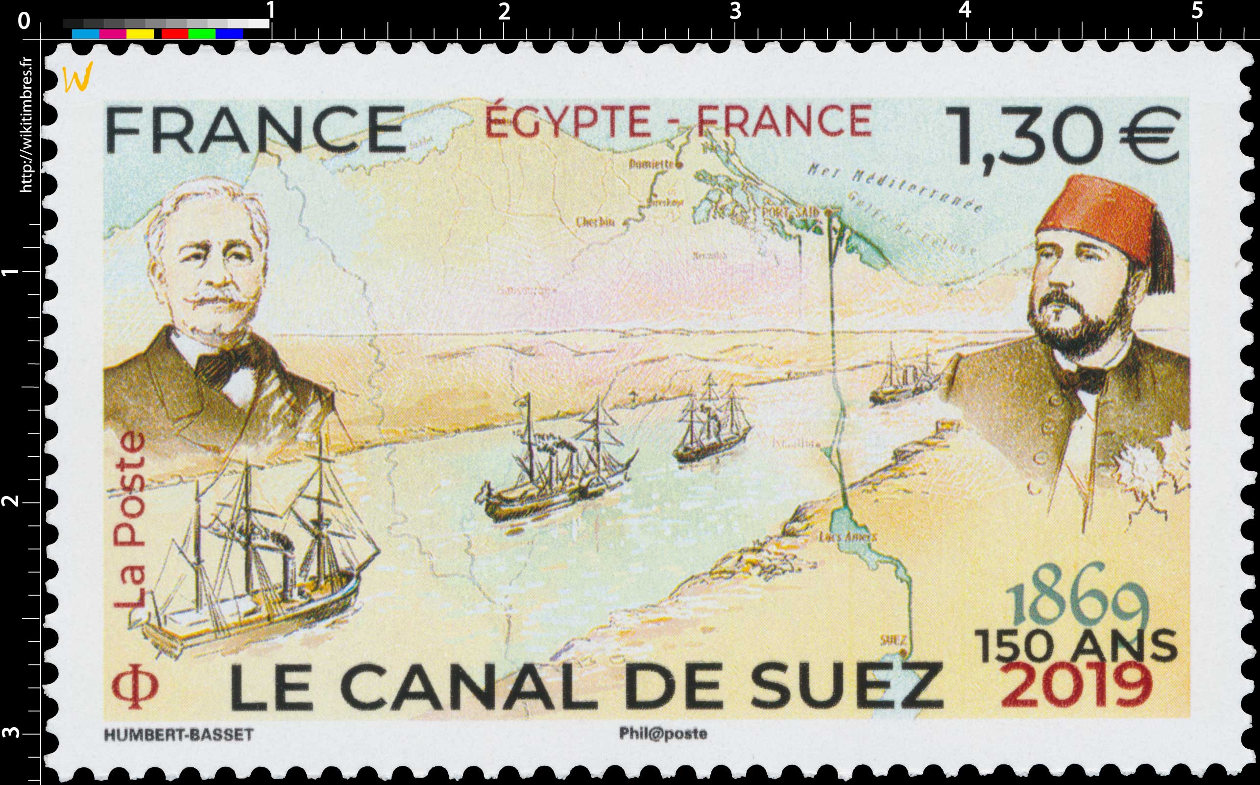 2019 ÉGYPTE-FRANCE LE CANAL DE SUEZ 150 ANS 1869-2019