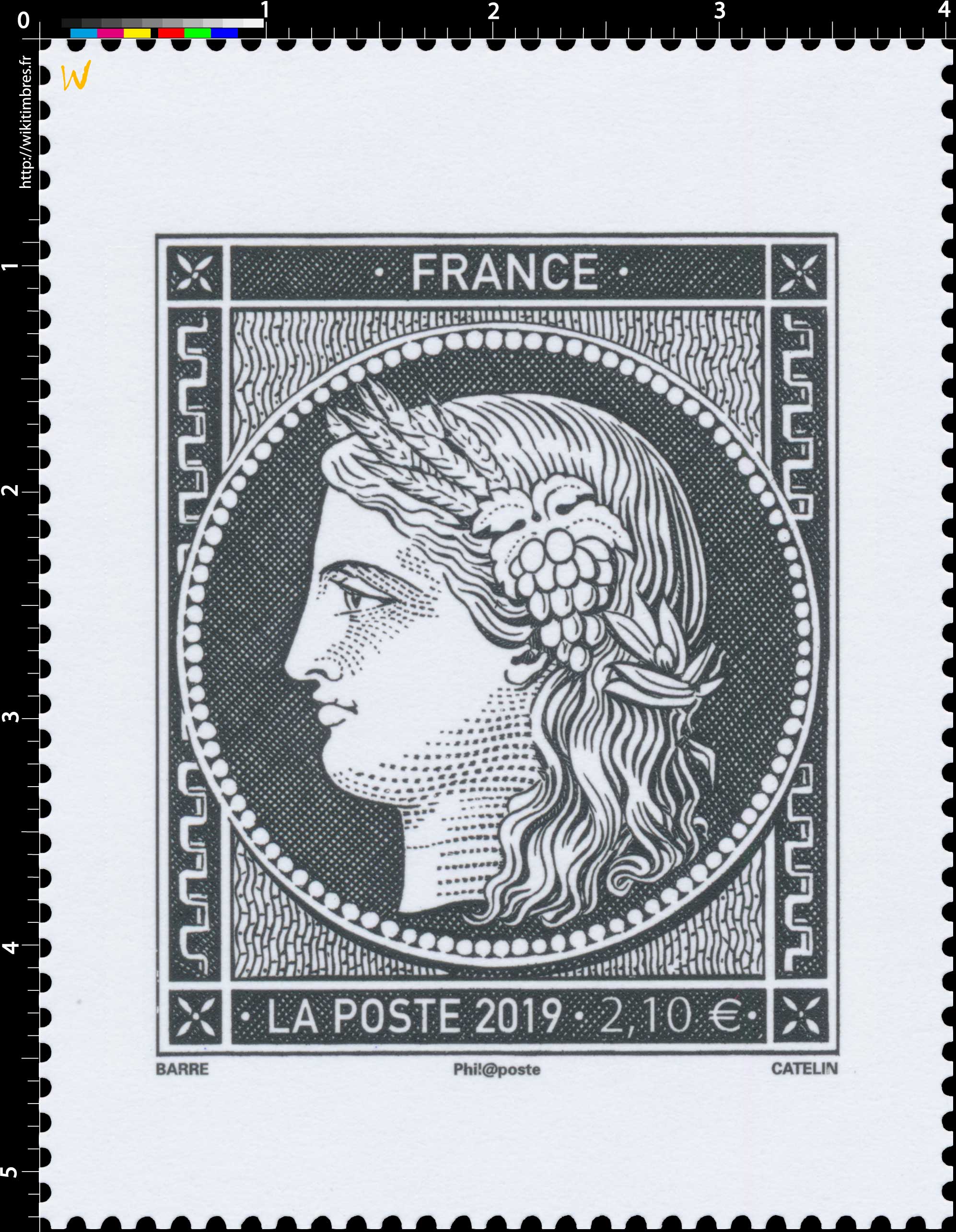 2019 Sans légende particulière - Type Cérès
