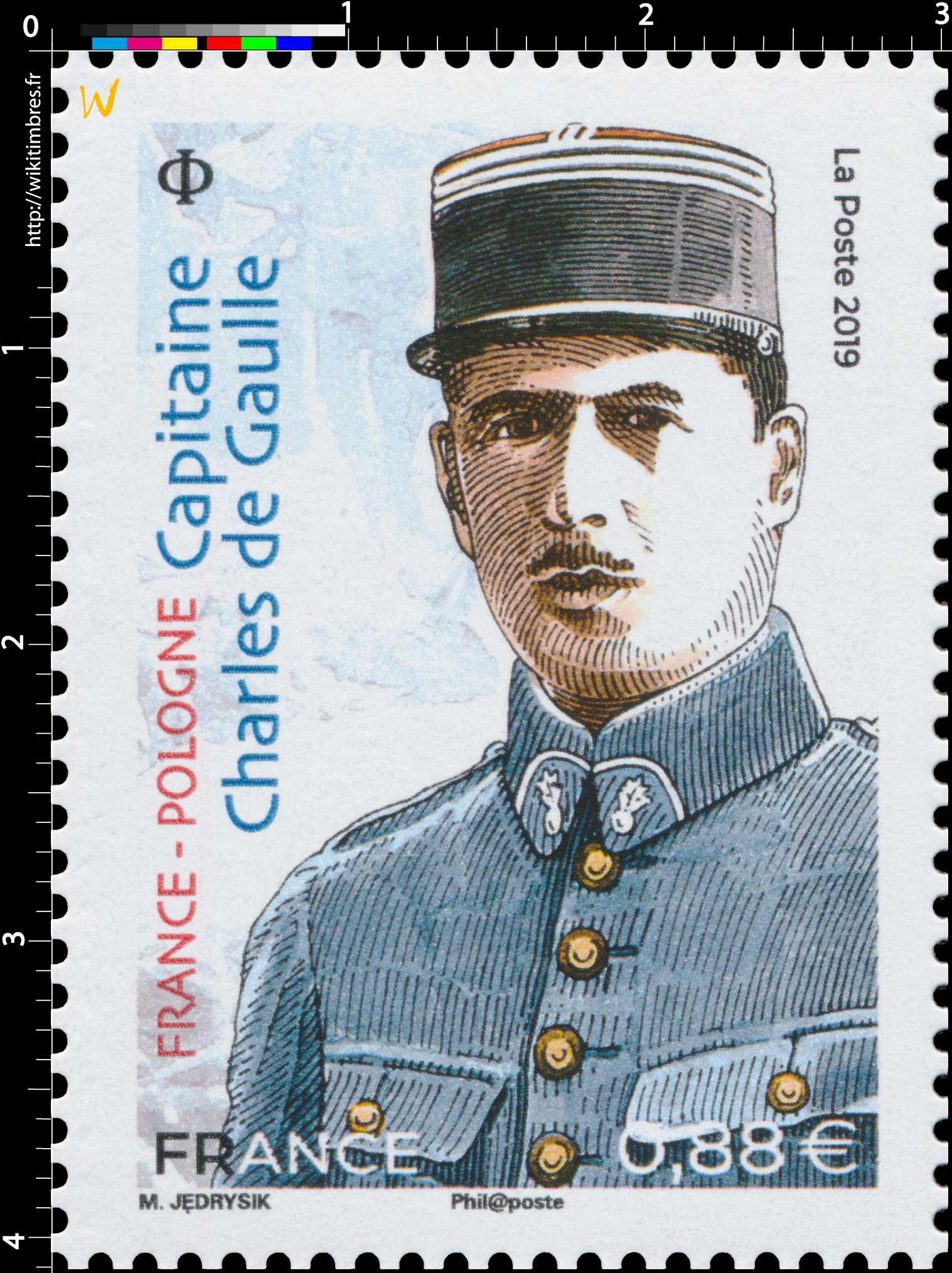 2019 FRANCE - POLOGNE  Capitaine Charles de Gaulle