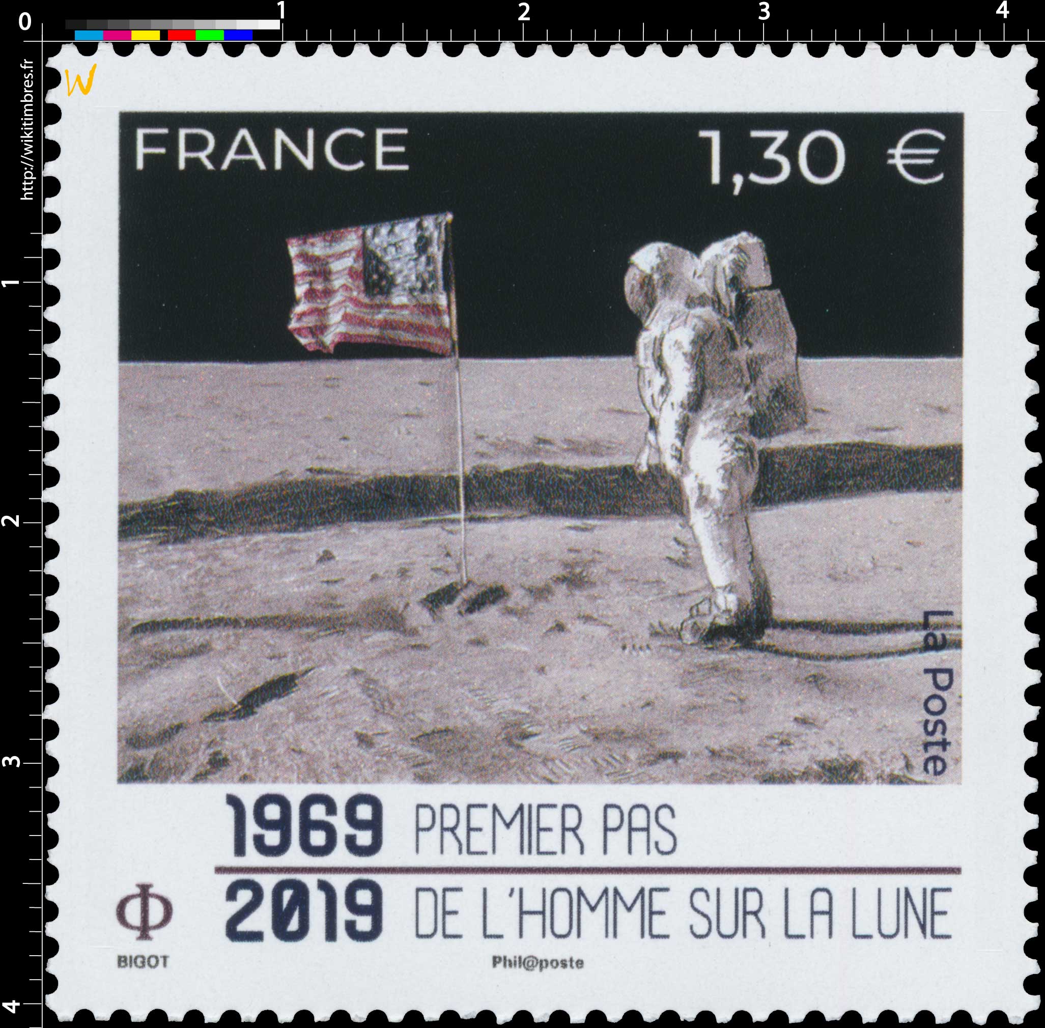 1969 - 2019 Premier pas de l'Homme sur la Lune