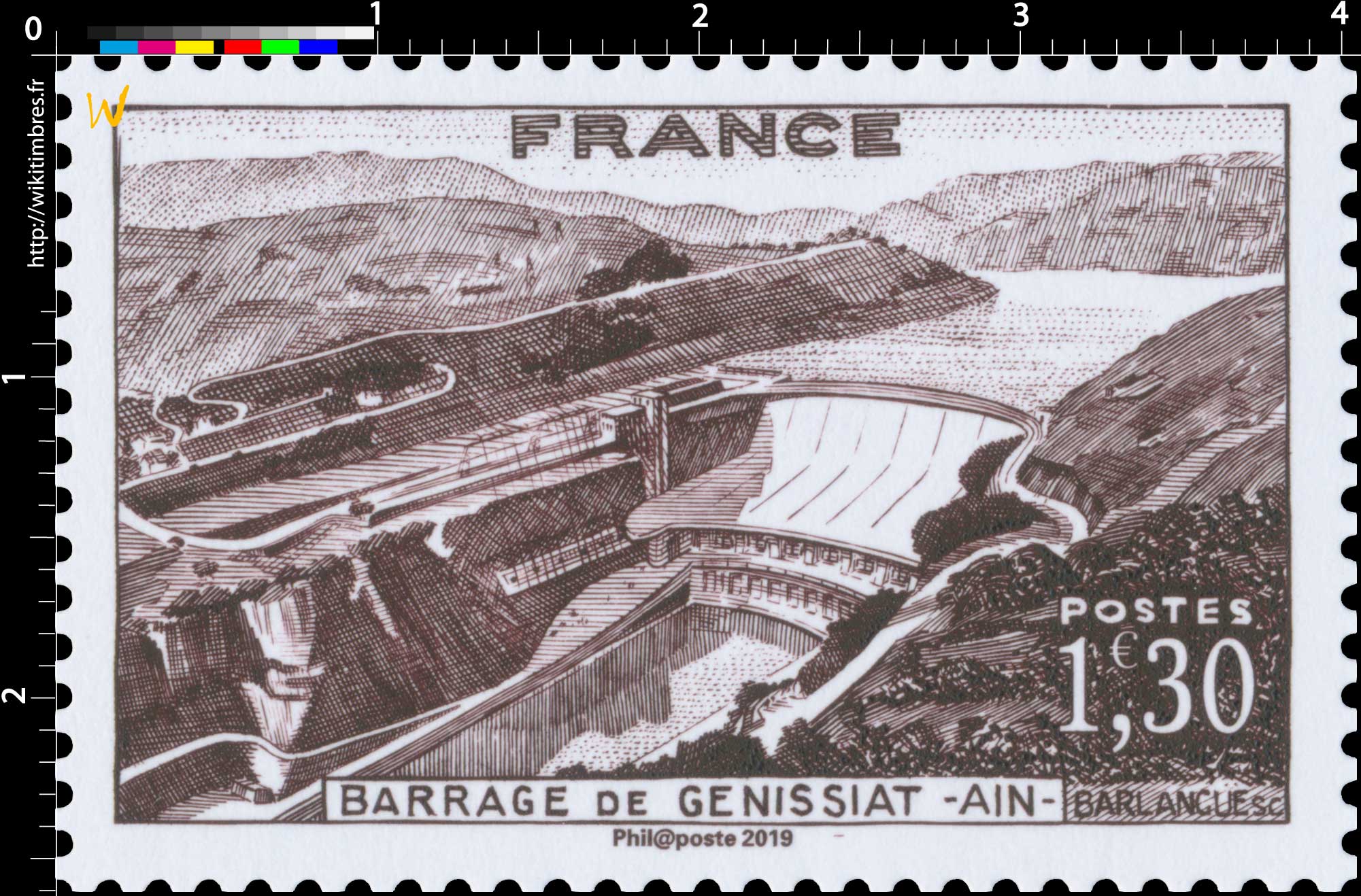 2019 Patrimoine de France - BARRAGE DE GÉNISSIAT - AIN