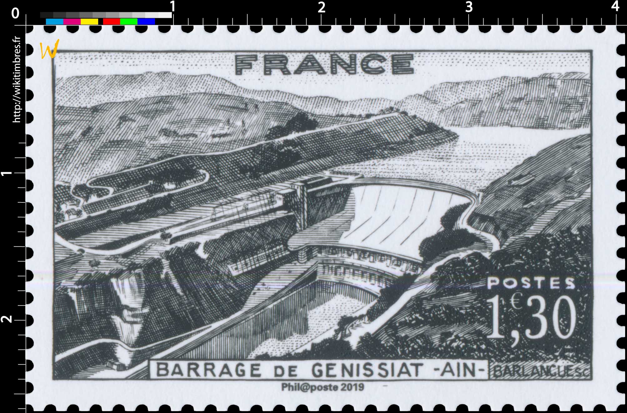 2019 Patrimoine de France - BARRAGE DE GÉNISSIAT - AIN