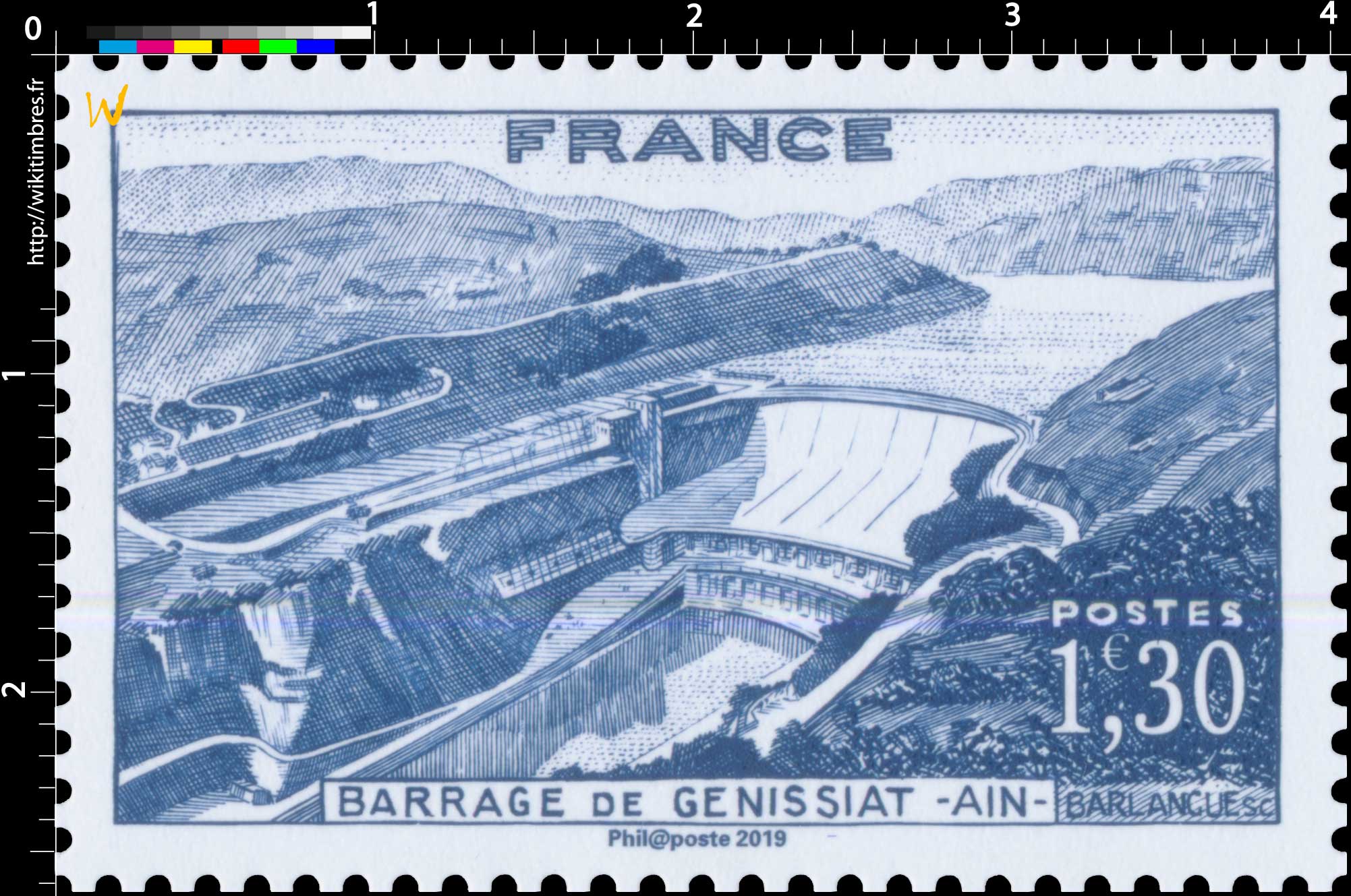 2019 Patrimoine de France - BARRAGE DE GÉNISSIAT - AIN