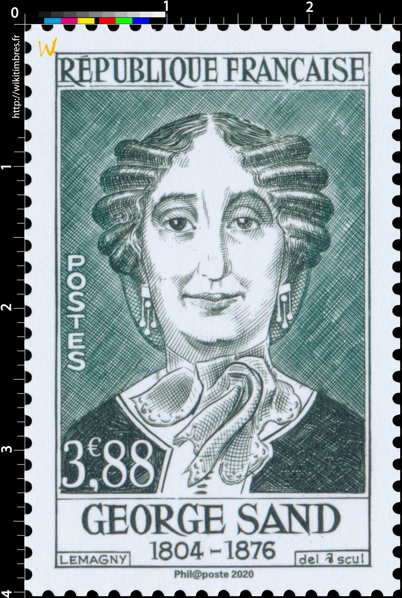2020 Patrimoine de France - GEORGE SAND 1804-1876