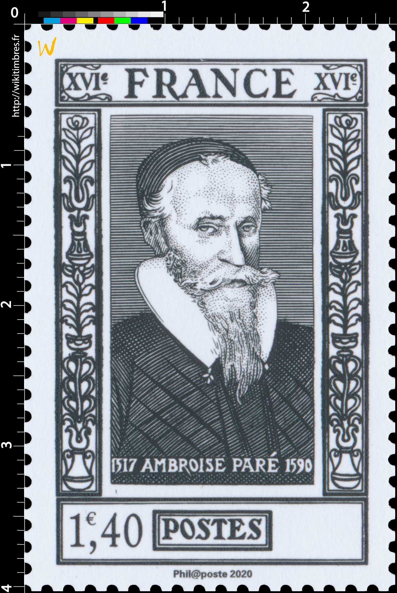 2020 Patrimoine de France - AMBROISE PARÉ 1517-1590
